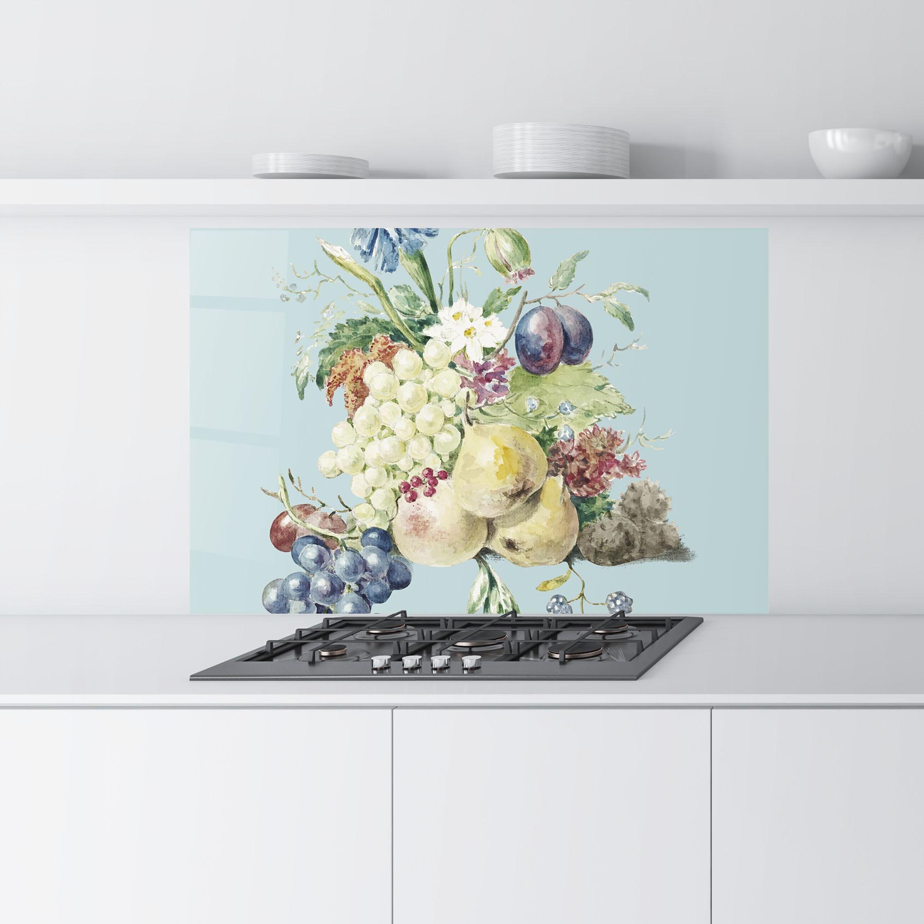 Panou Sticla Bucatarie Fruit Paintig mockup 9