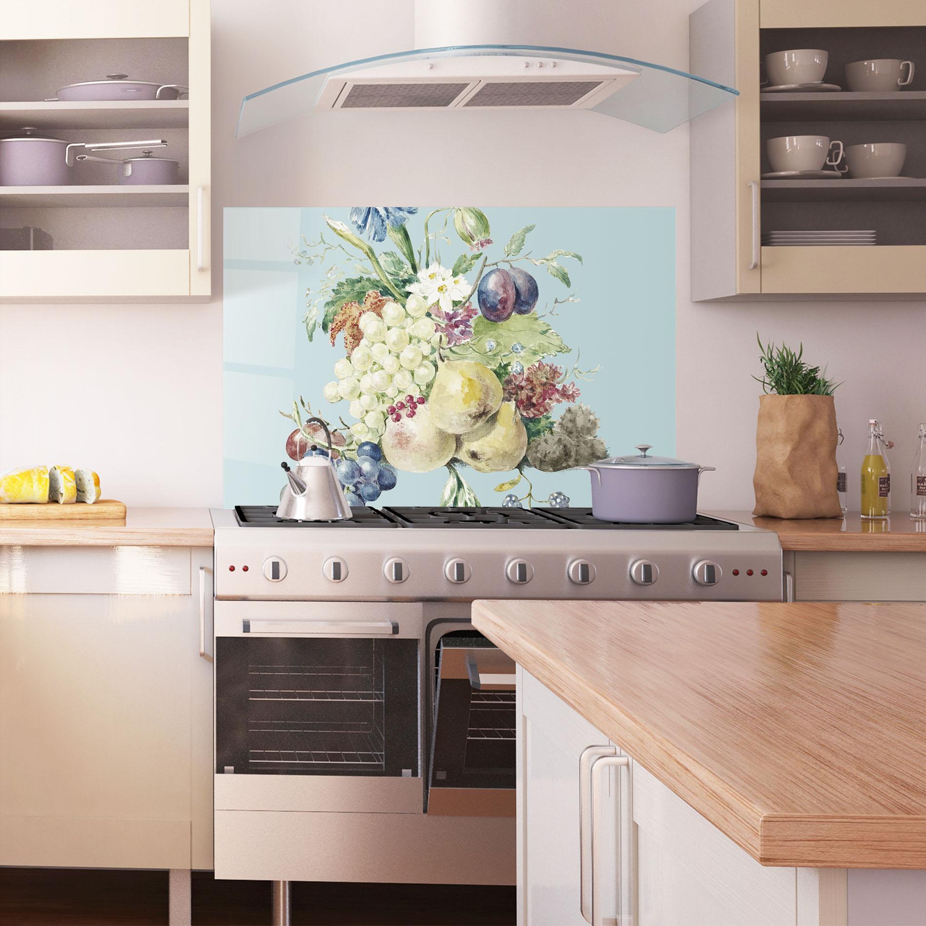 Panou Sticla Bucatarie Fruit Paintig mockup 1