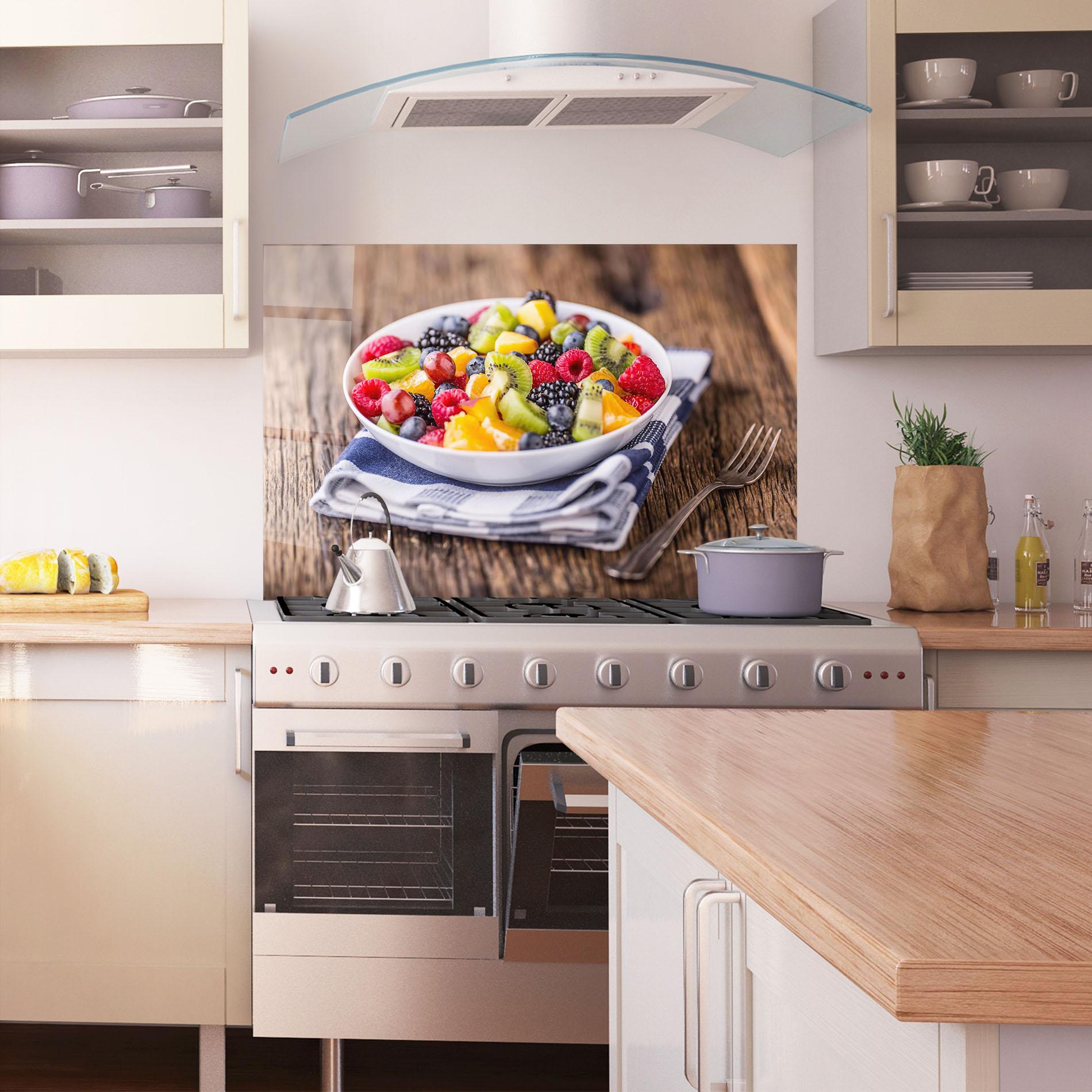 Panou Sticla Bucatarie Fruit Salad mockup 1