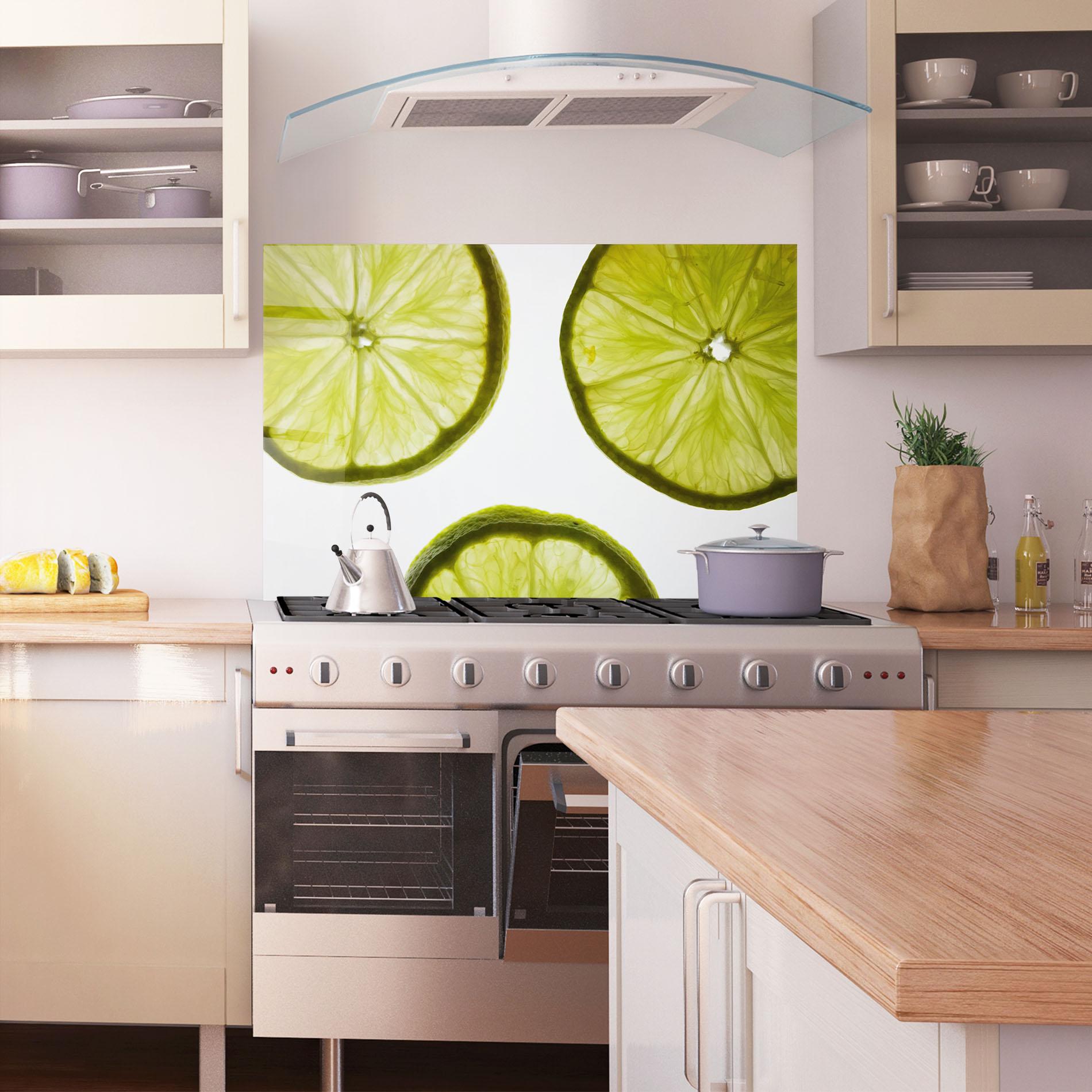 Panou Sticla Bucatarie Lime Slice mockup 1
