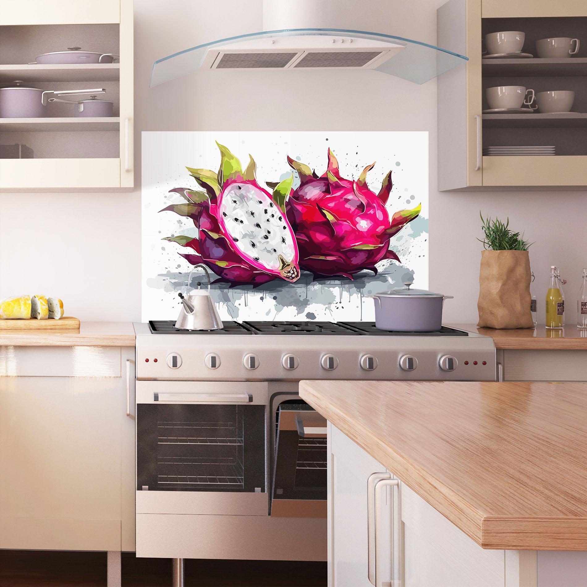 Panou Sticla Bucatarie Pink Pitaya mockup 1