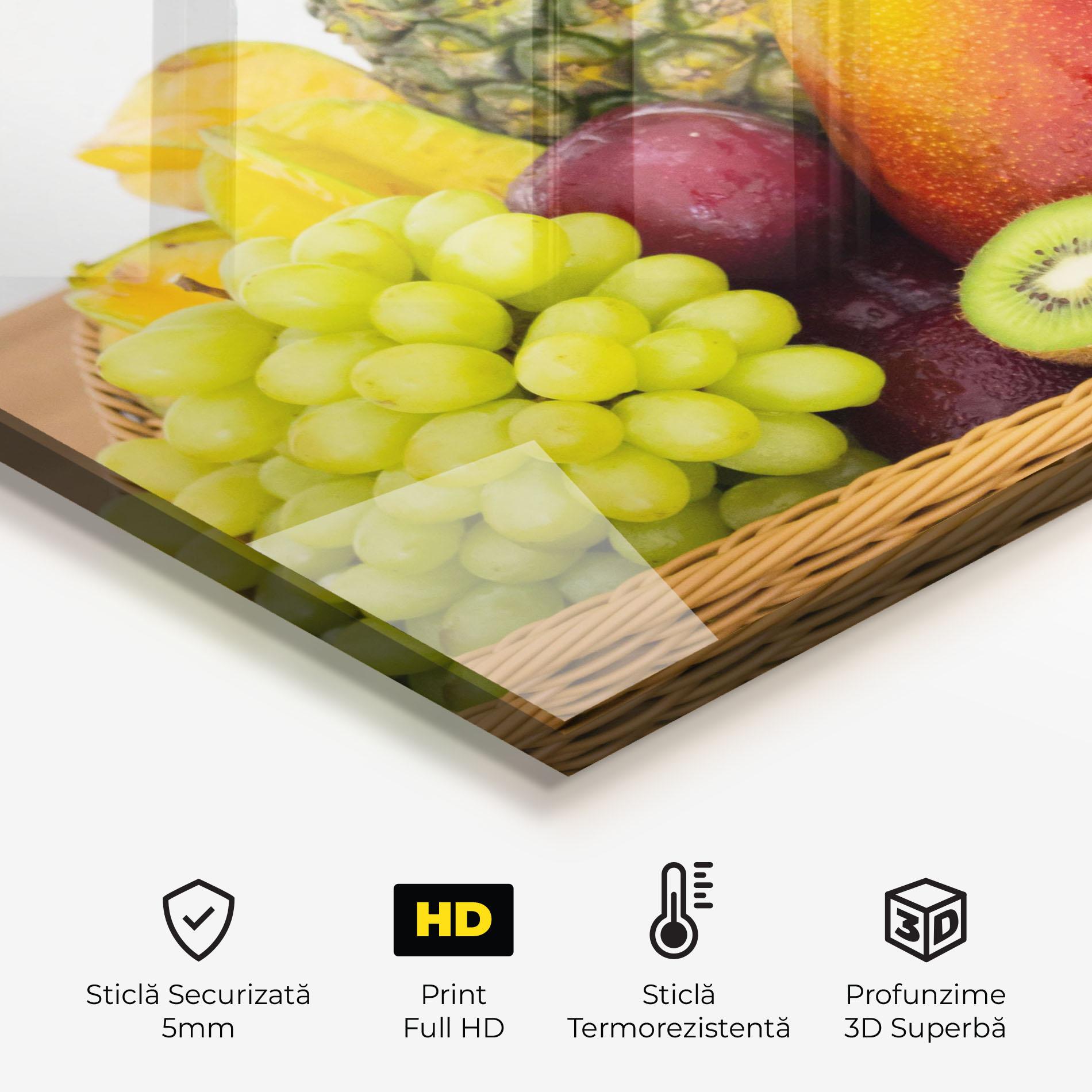 Panou Sticla Bucatarie Fruit Basket mockup 2