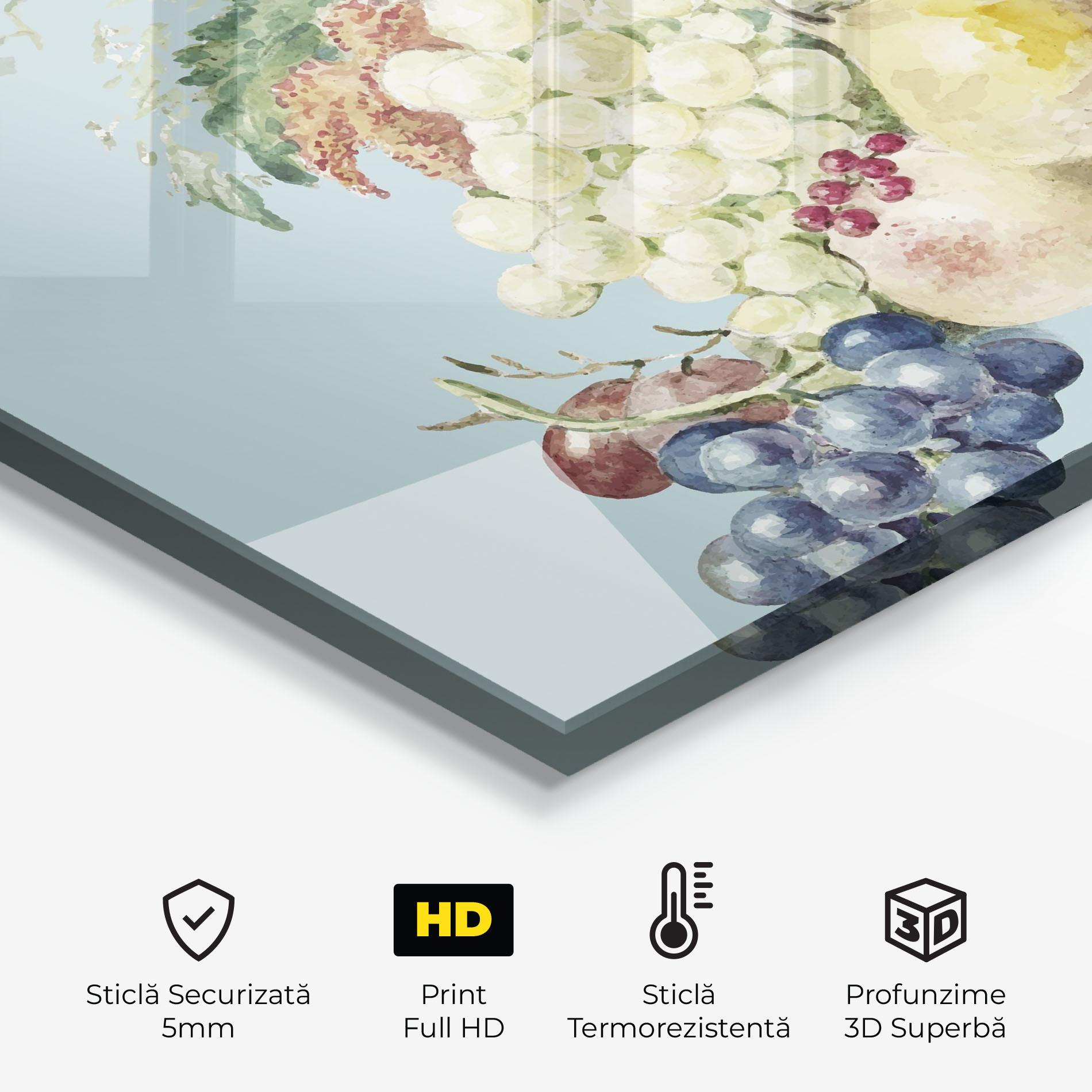 Panou Sticla Bucatarie Fruit Paintig mockup 2