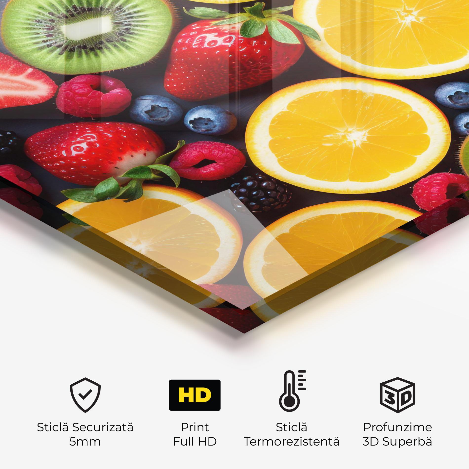 Panou Sticla Bucatarie Orange Fruit Mix mockup 2