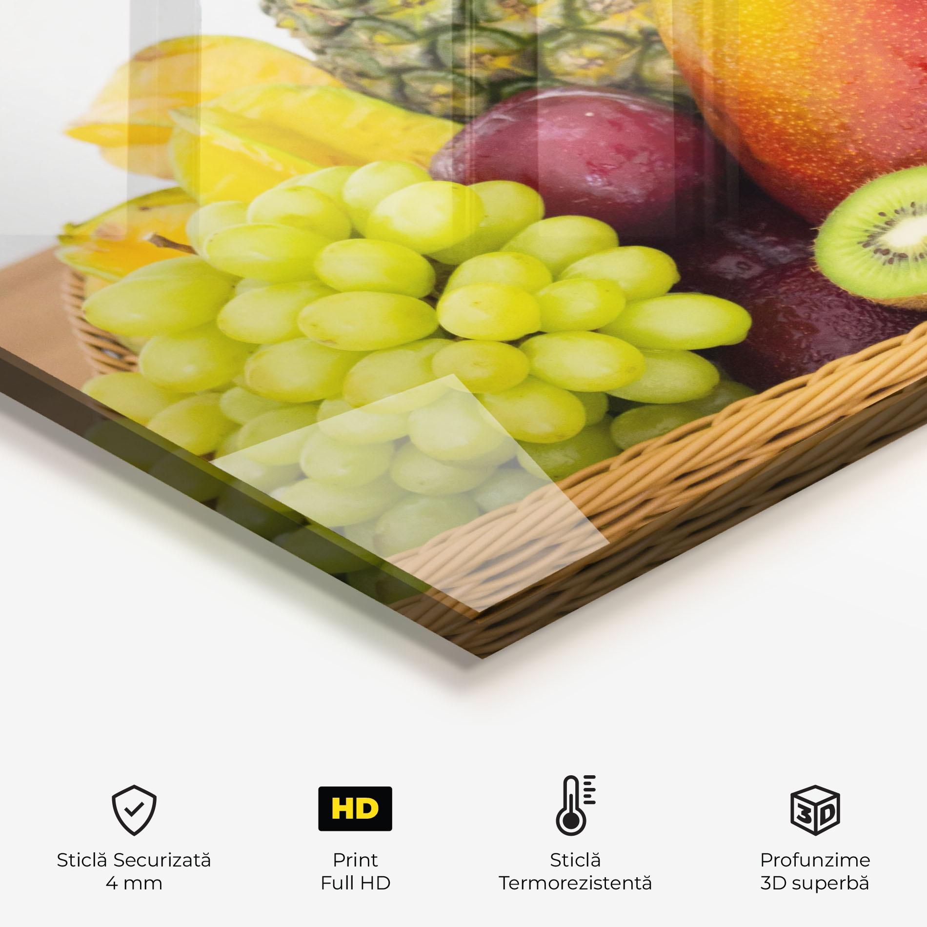 Panou Sticla Bucatarie Fruit Basket mockup 2