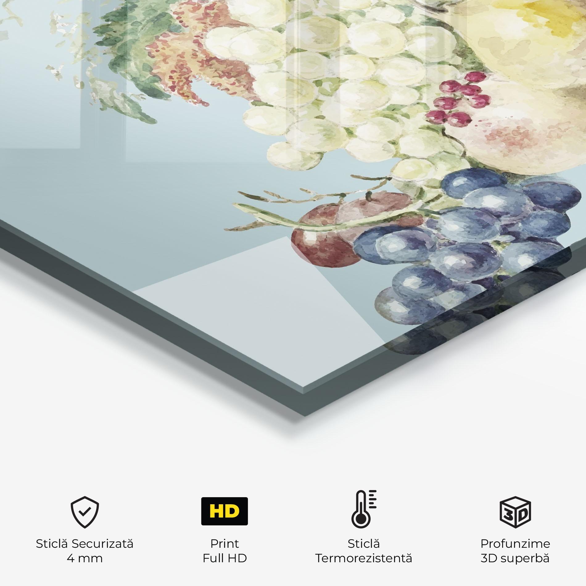 Panou Sticla Bucatarie Fruit Paintig mockup 2