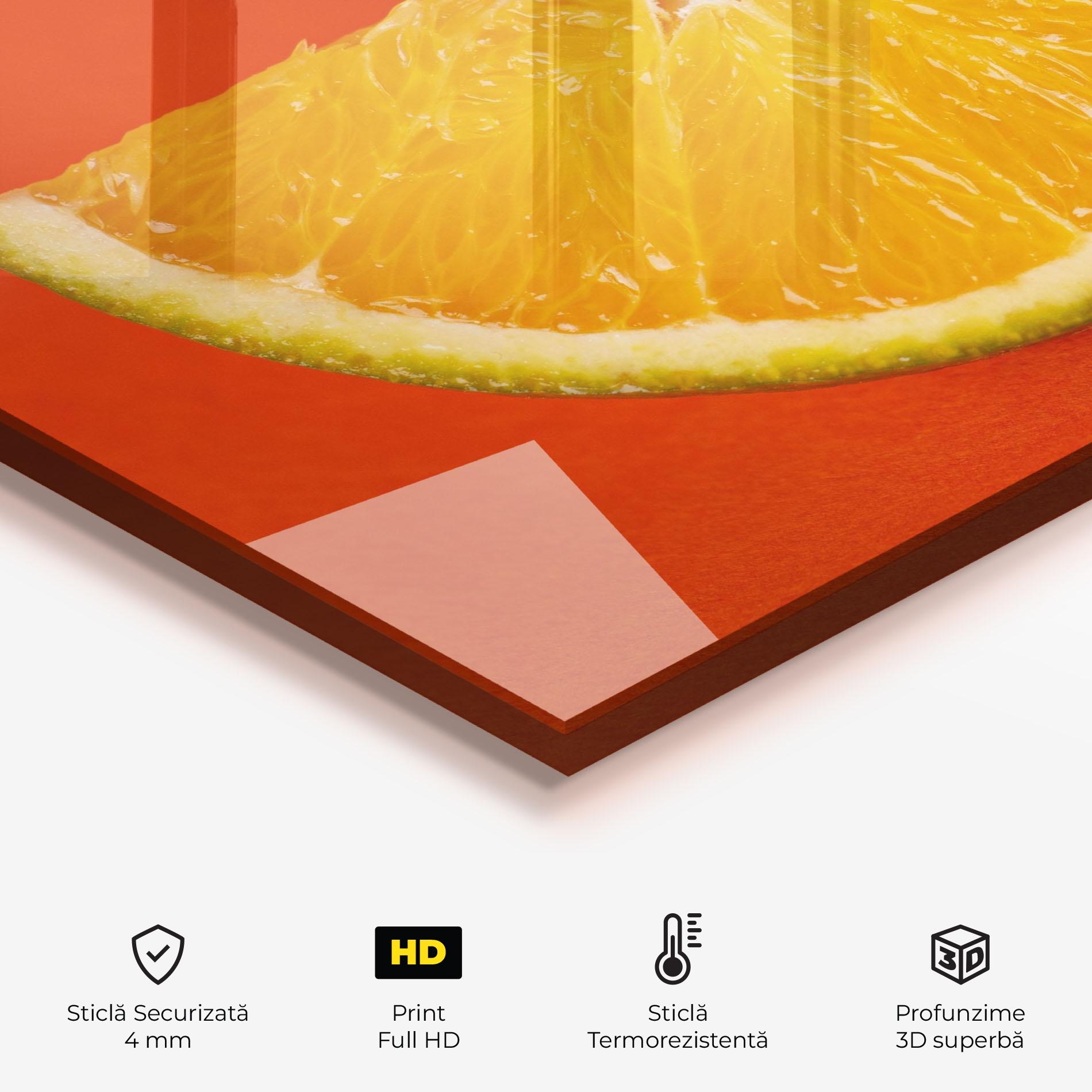 Panou Sticla Bucatarie Green Orange mockup 2