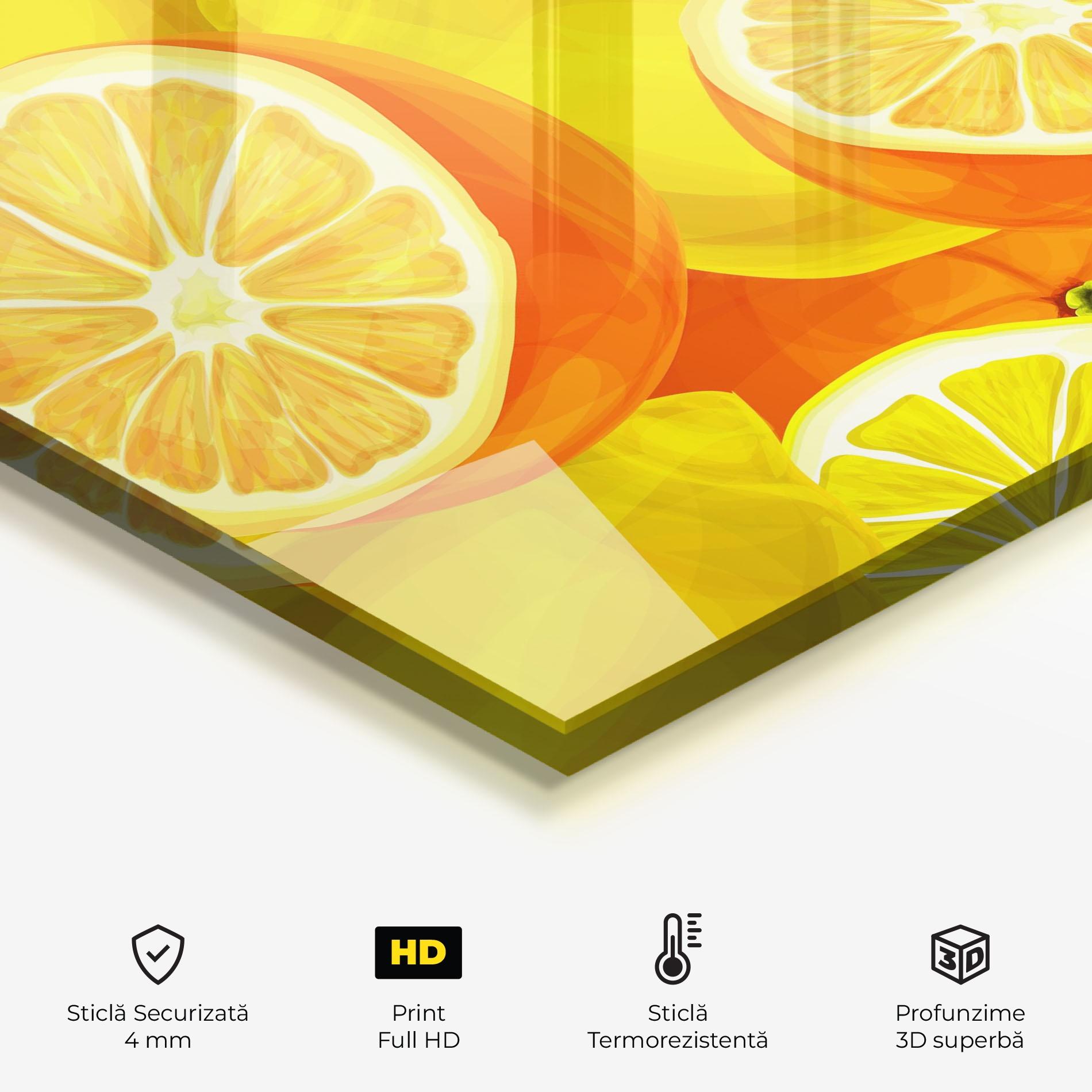 Panou Sticla Bucatarie Juicy Orange mockup 2