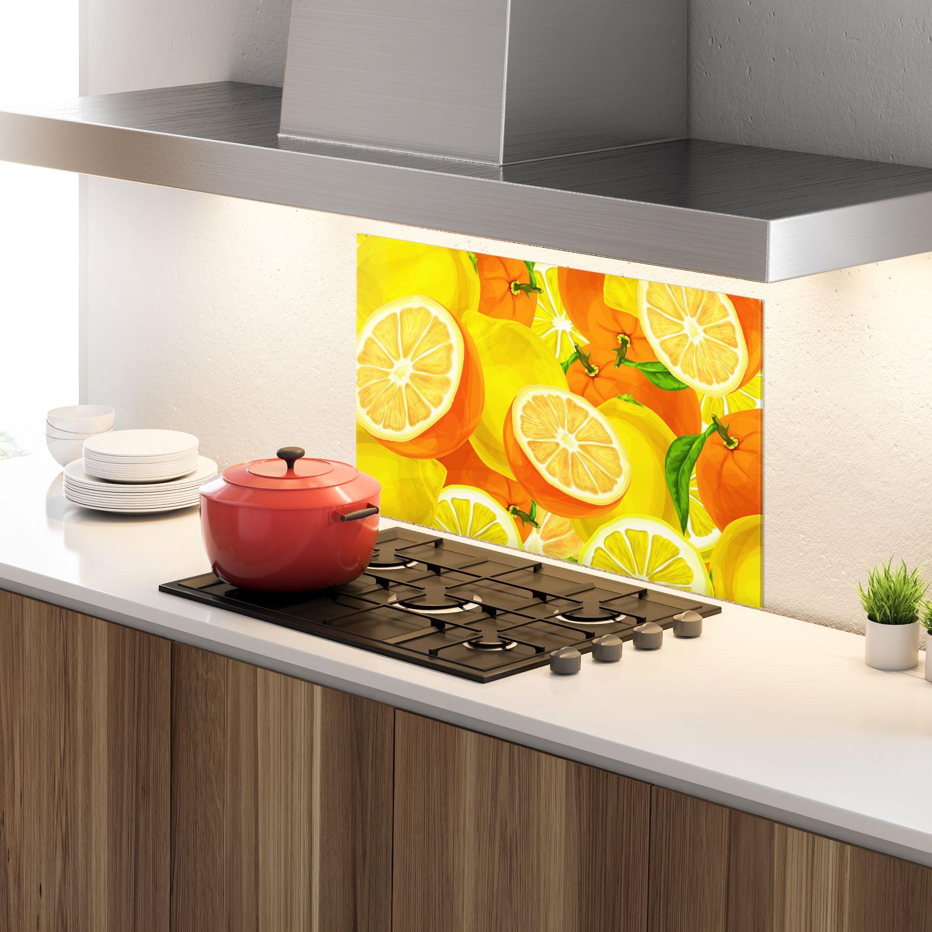 Panou Sticla Bucatarie Juicy Orange mockup 4