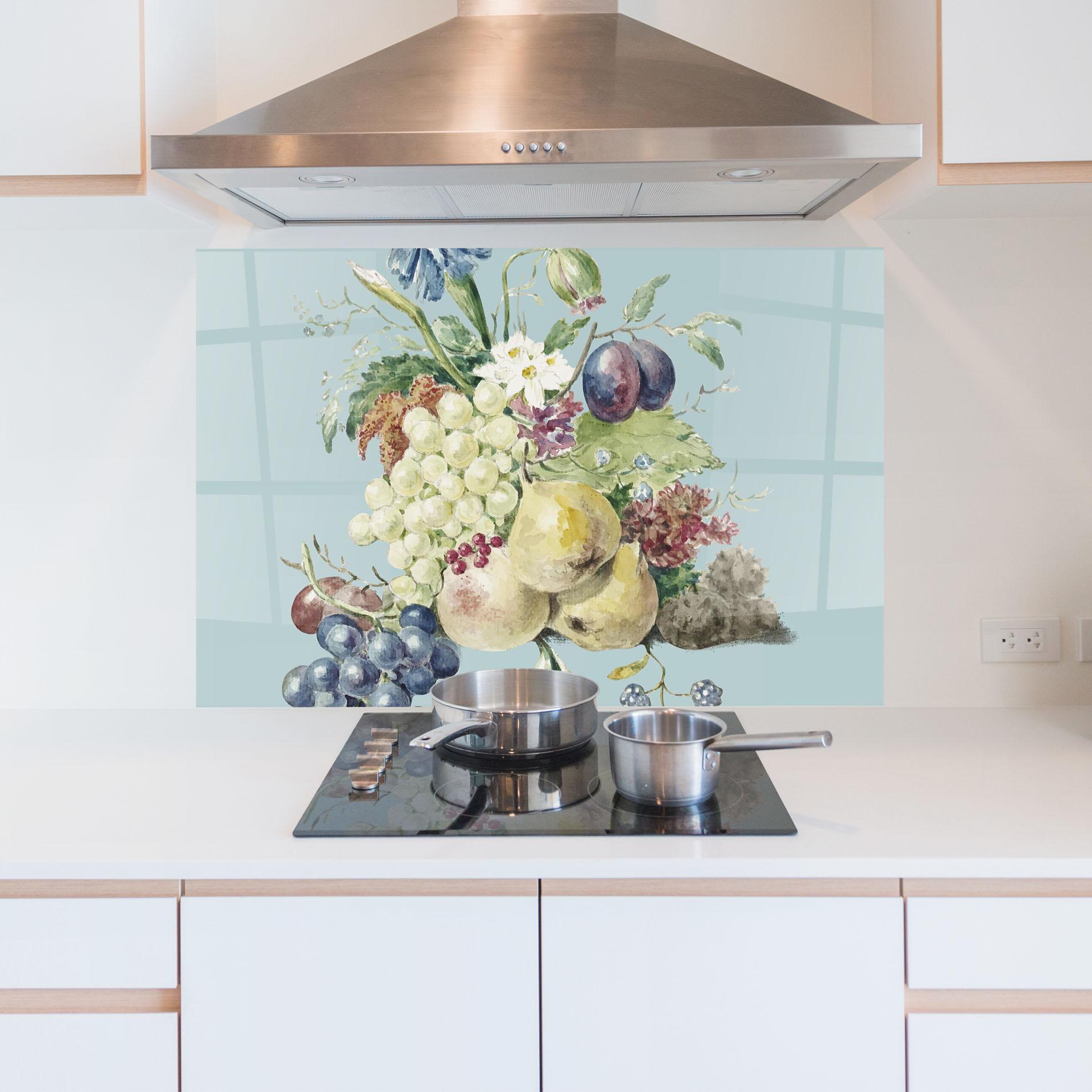 Panou Sticla Bucatarie Fruit Paintig mockup 5