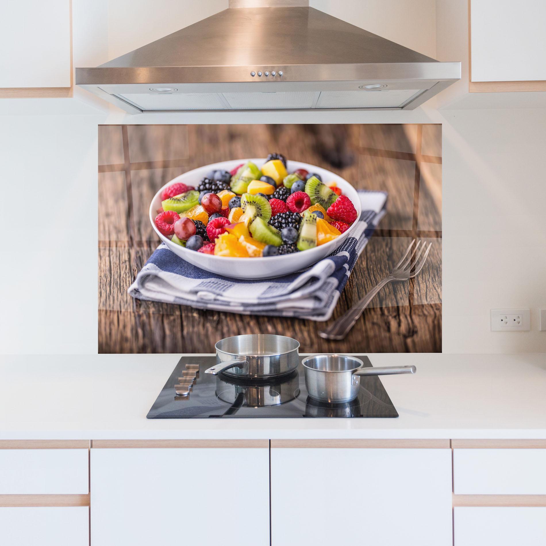 Panou Sticla Bucatarie Fruit Salad mockup 5