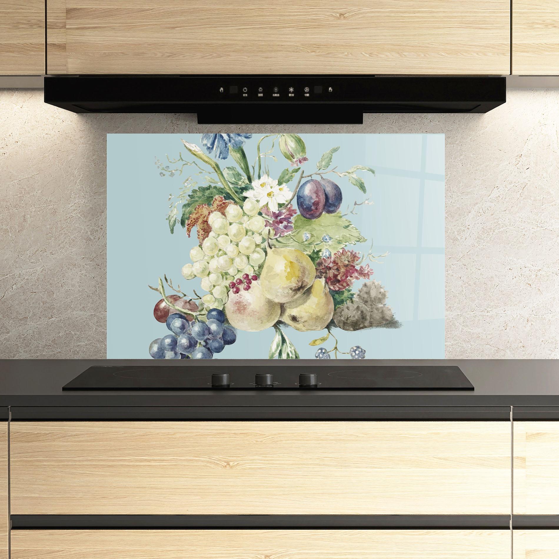 Panou Sticla Bucatarie Fruit Paintig mockup 3