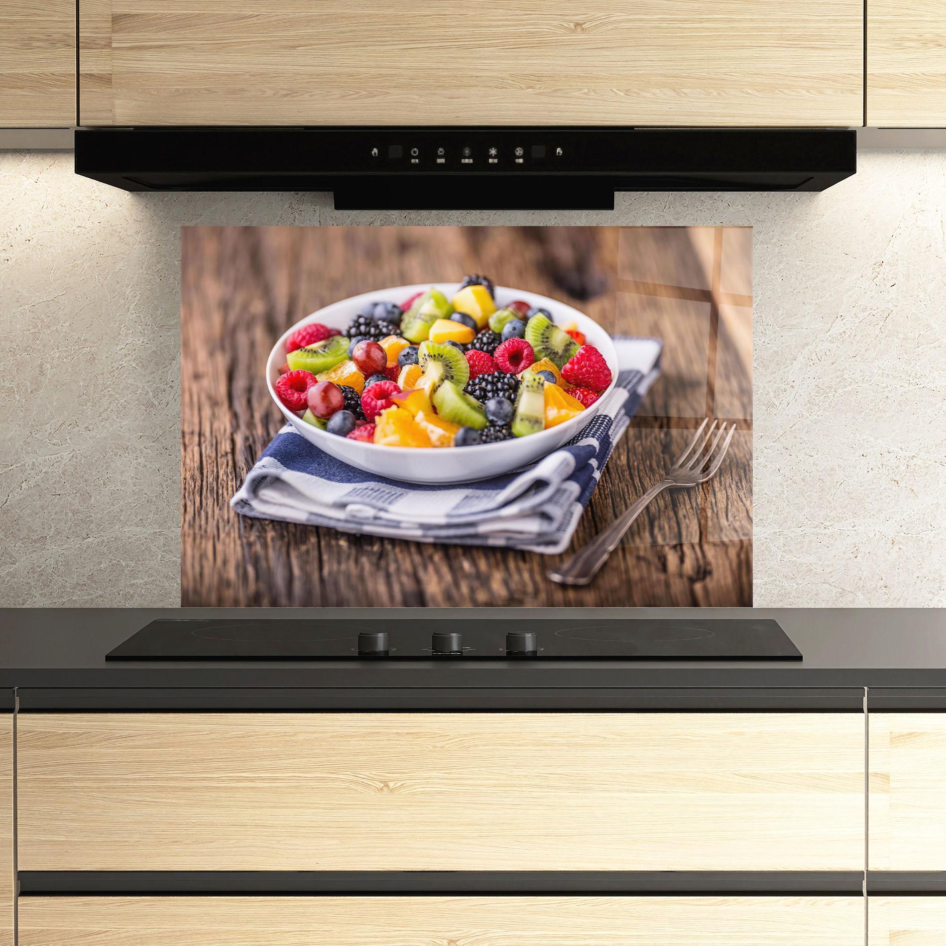 Panou Sticla Bucatarie Fruit Salad mockup 3