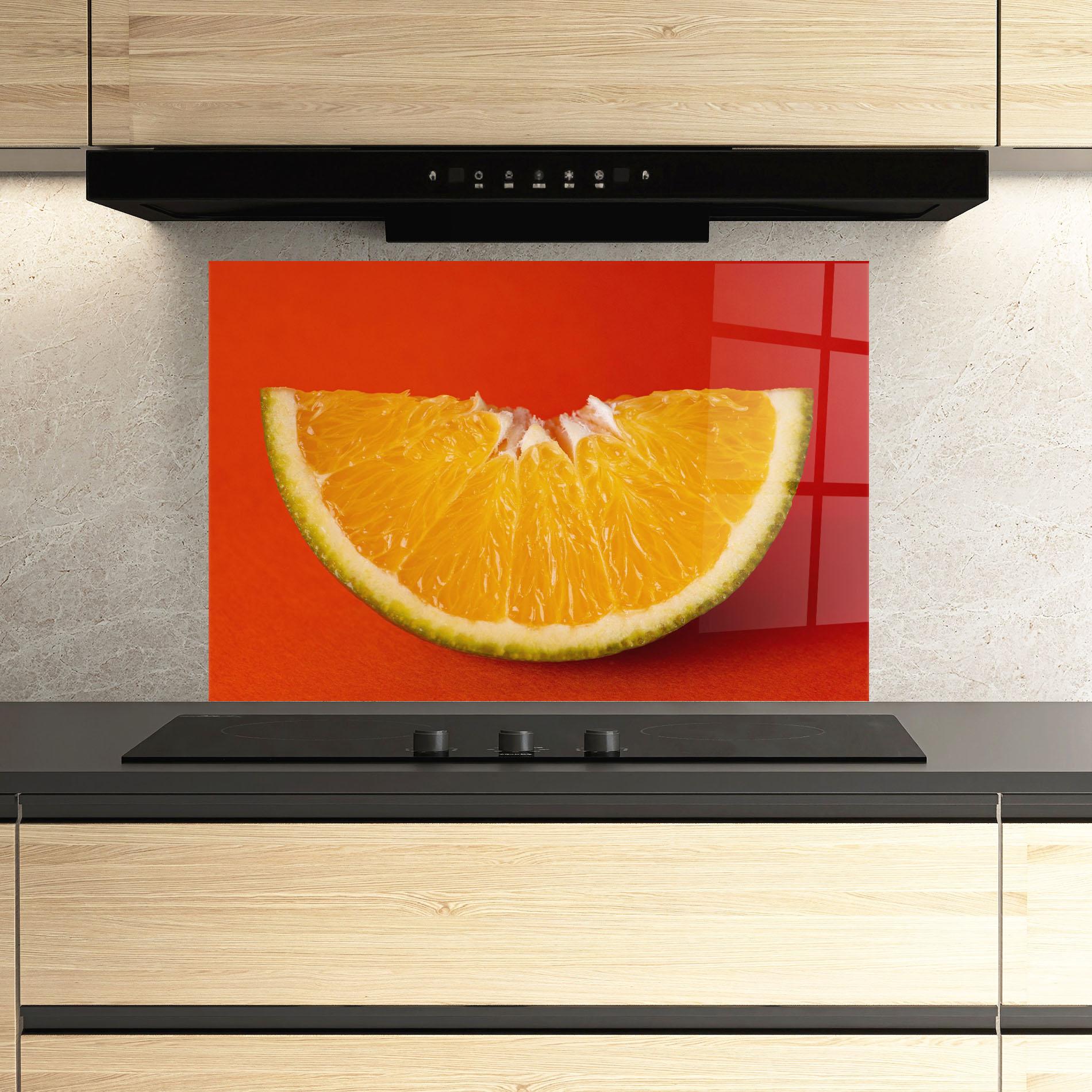 Panou Sticla Bucatarie Green Orange mockup 3