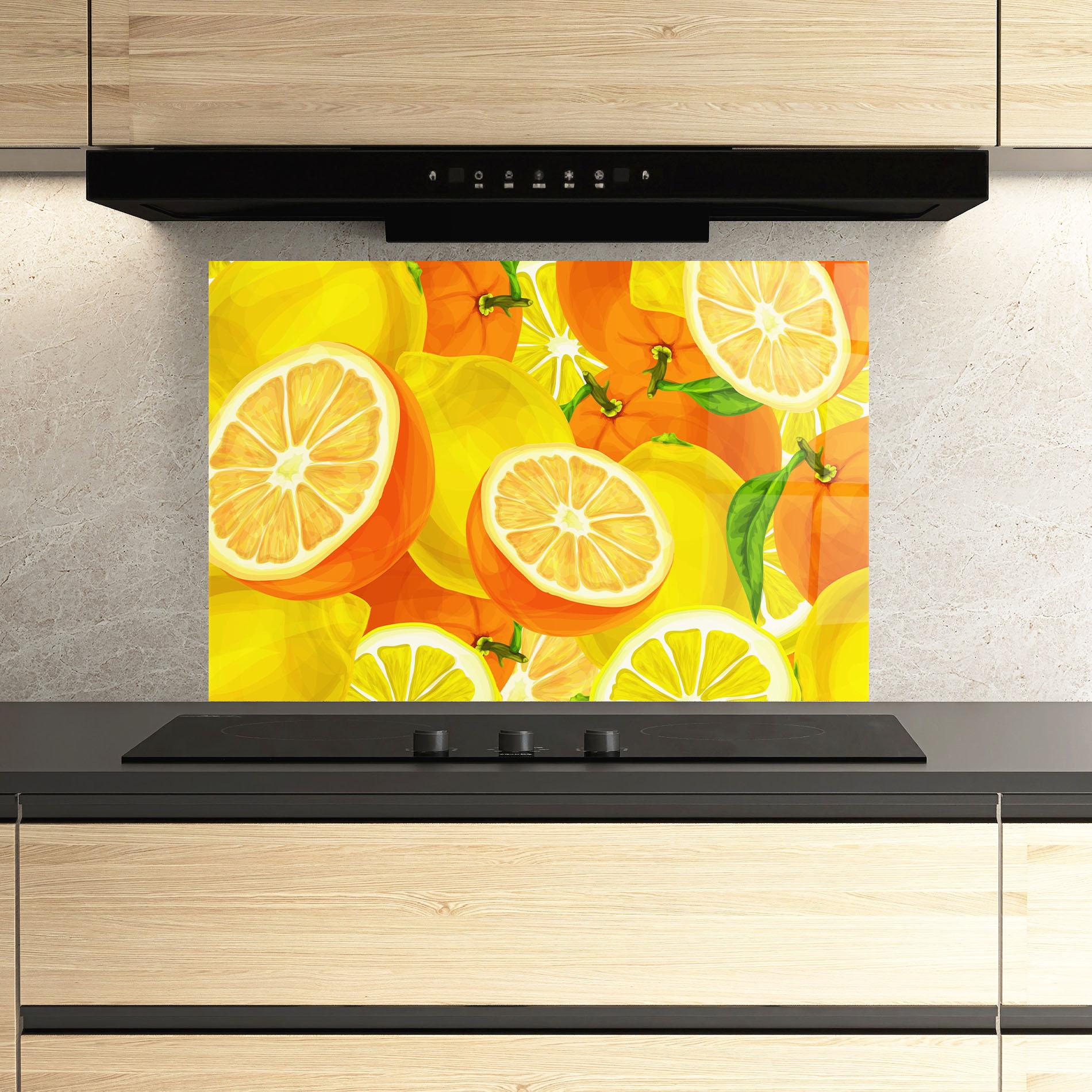 Panou Sticla Bucatarie Juicy Orange mockup 3