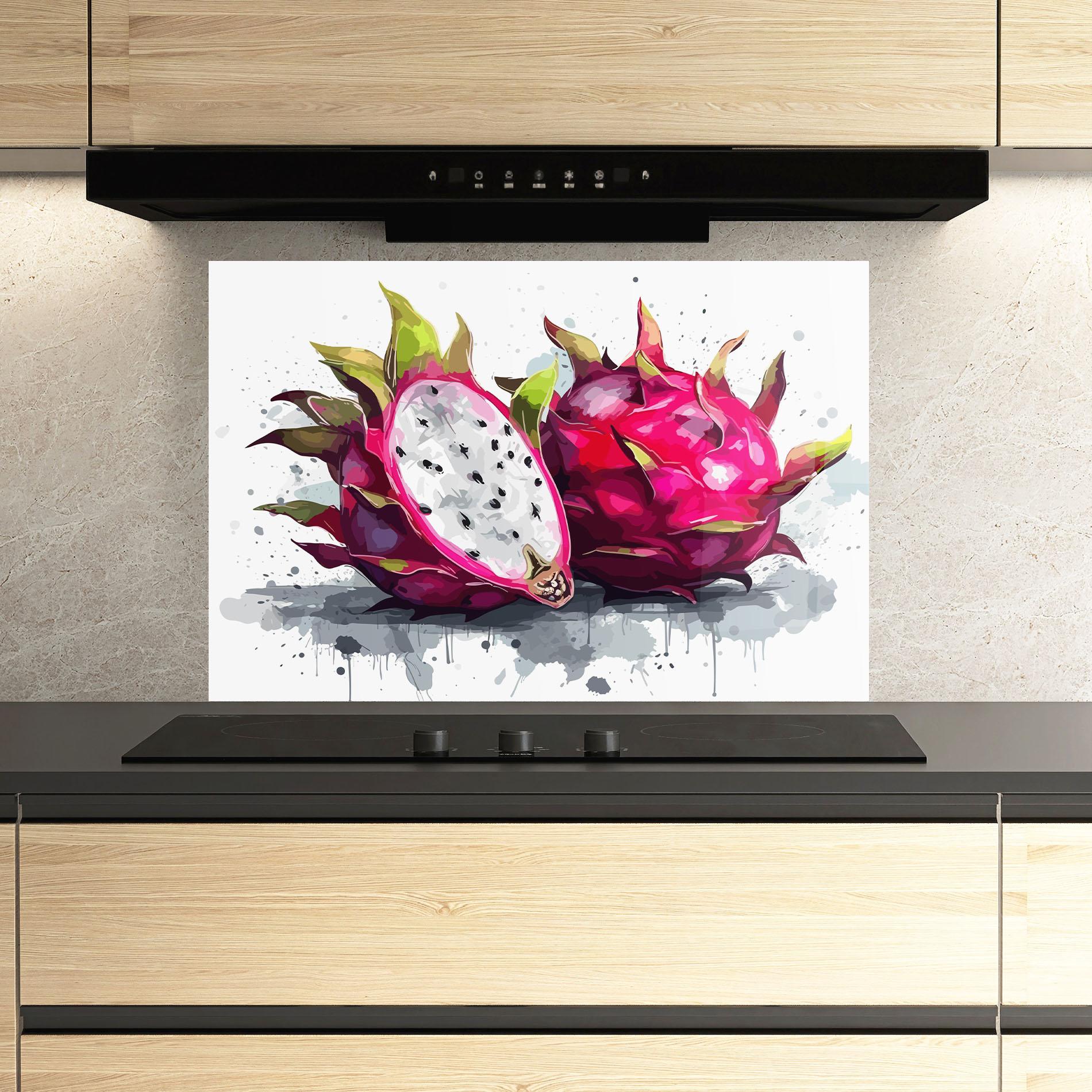 Panou Sticla Bucatarie Pink Pitaya mockup 3
