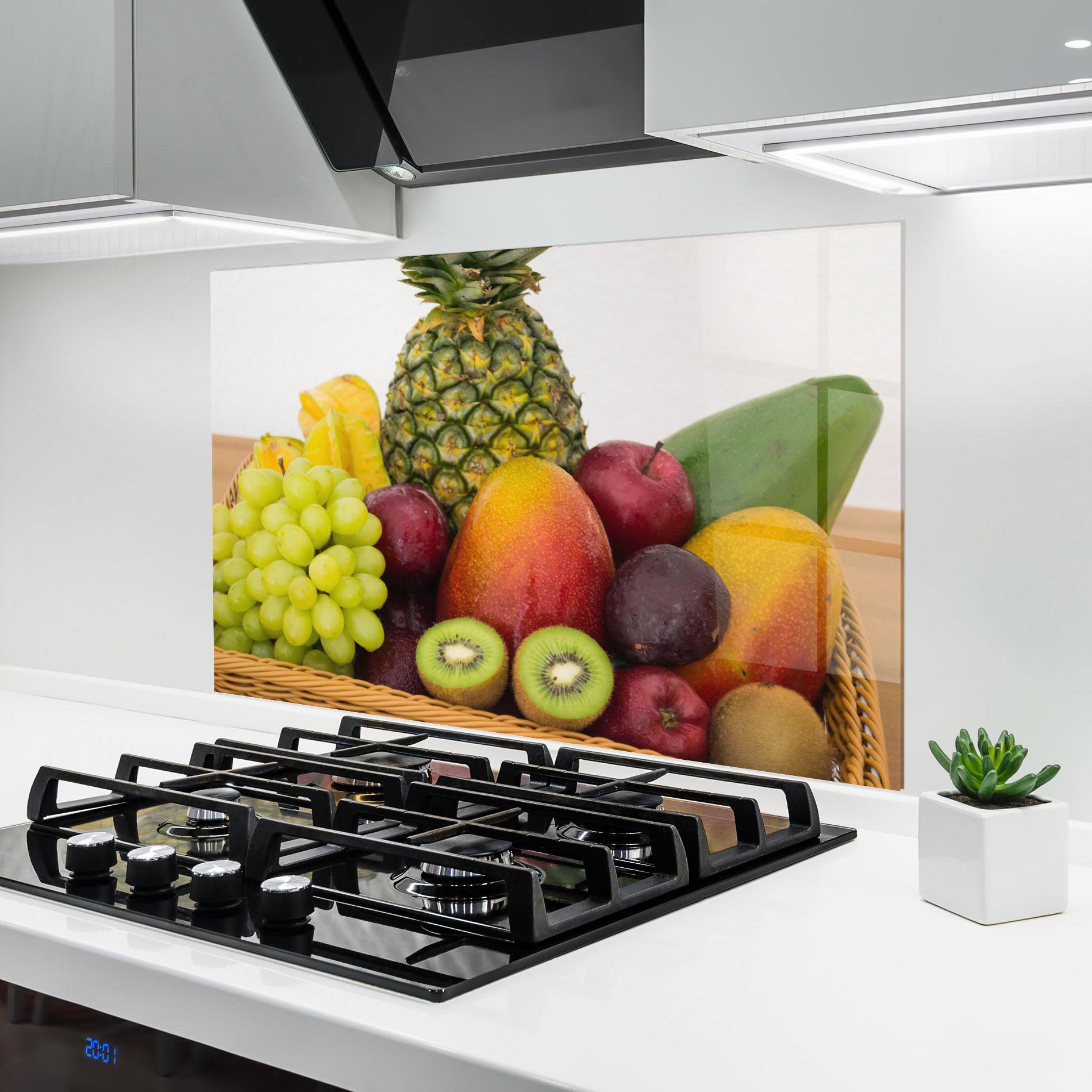 Panou Sticla Bucatarie Fruit Basket mockup 6