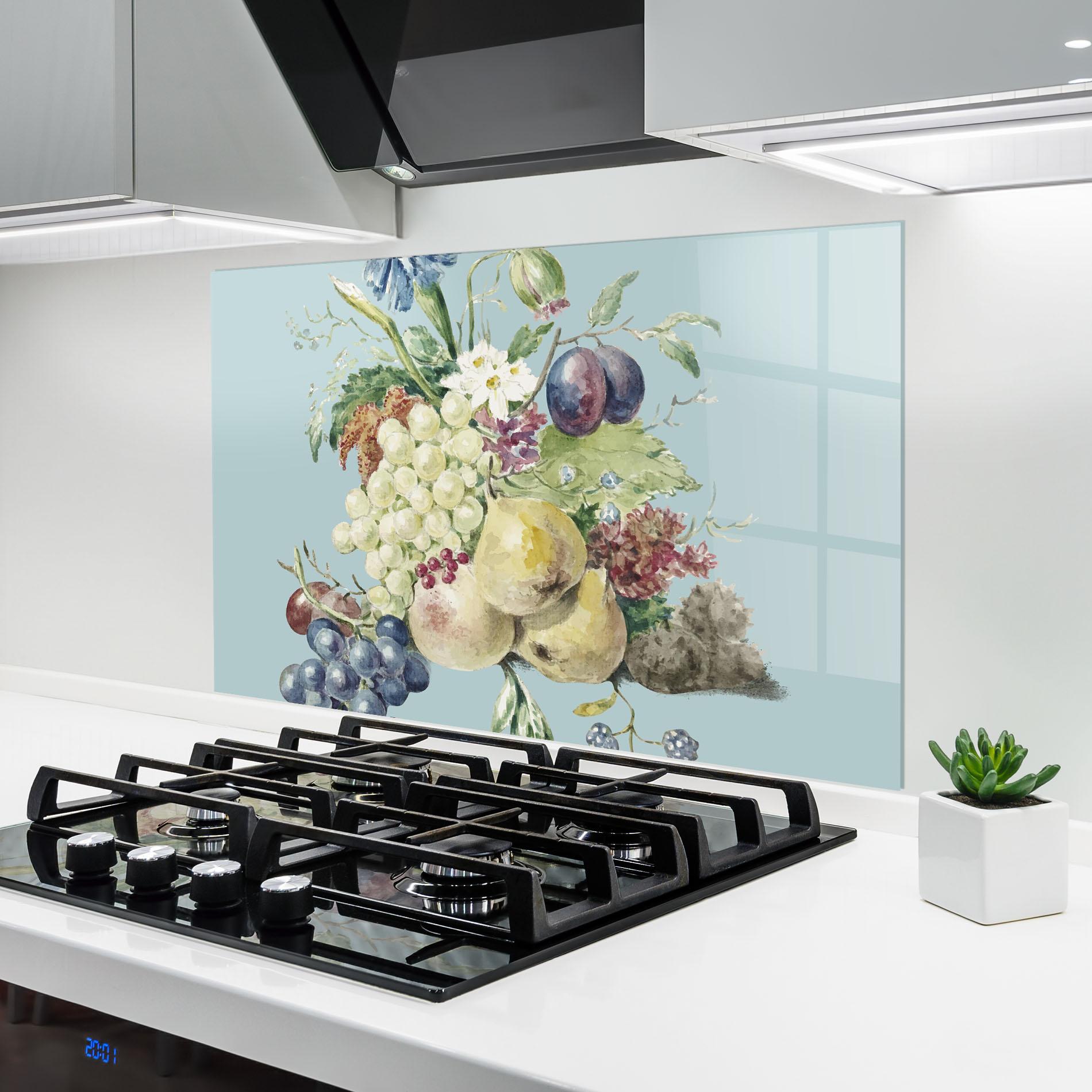 Panou Sticla Bucatarie Fruit Paintig mockup 6