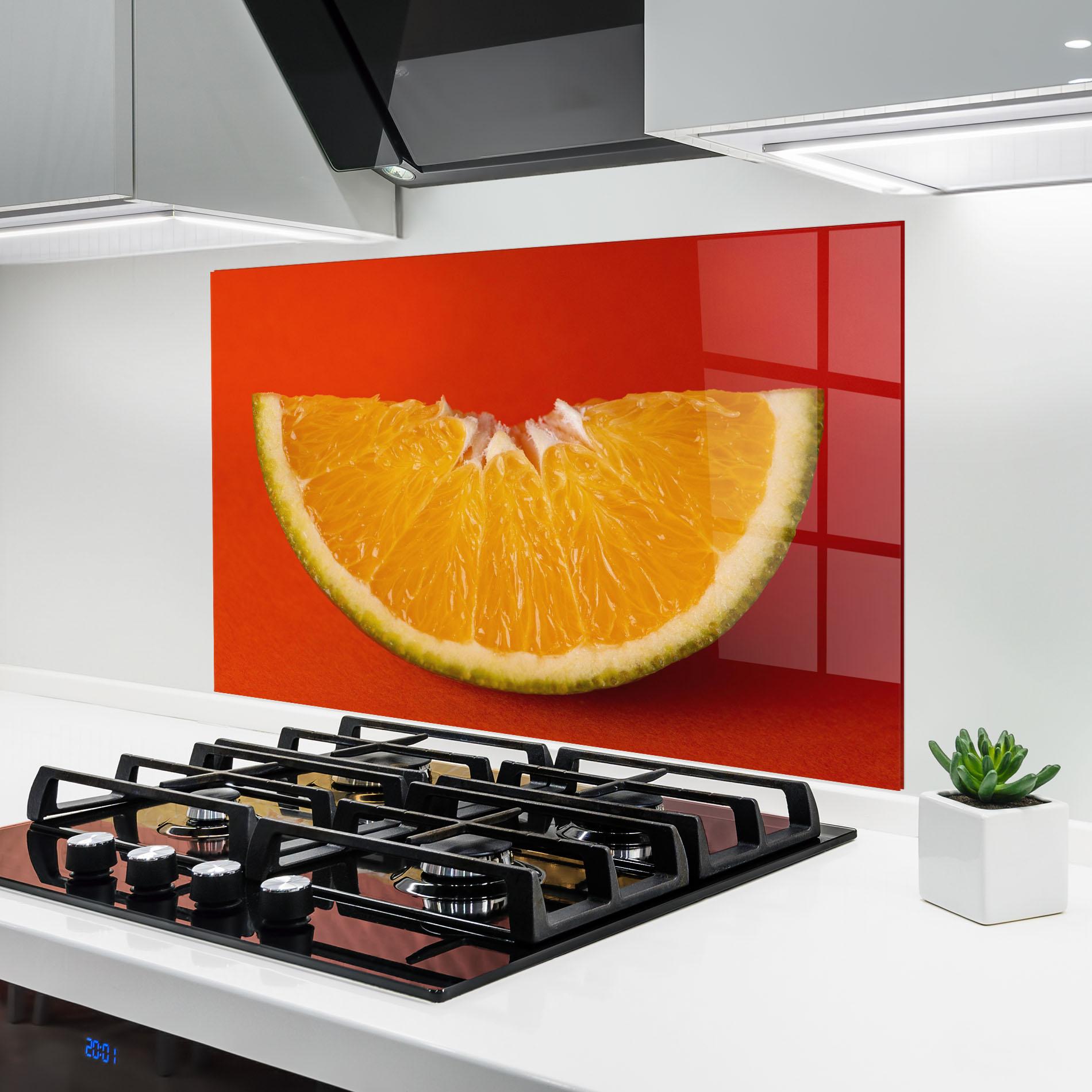 Panou Sticla Bucatarie Green Orange mockup 6