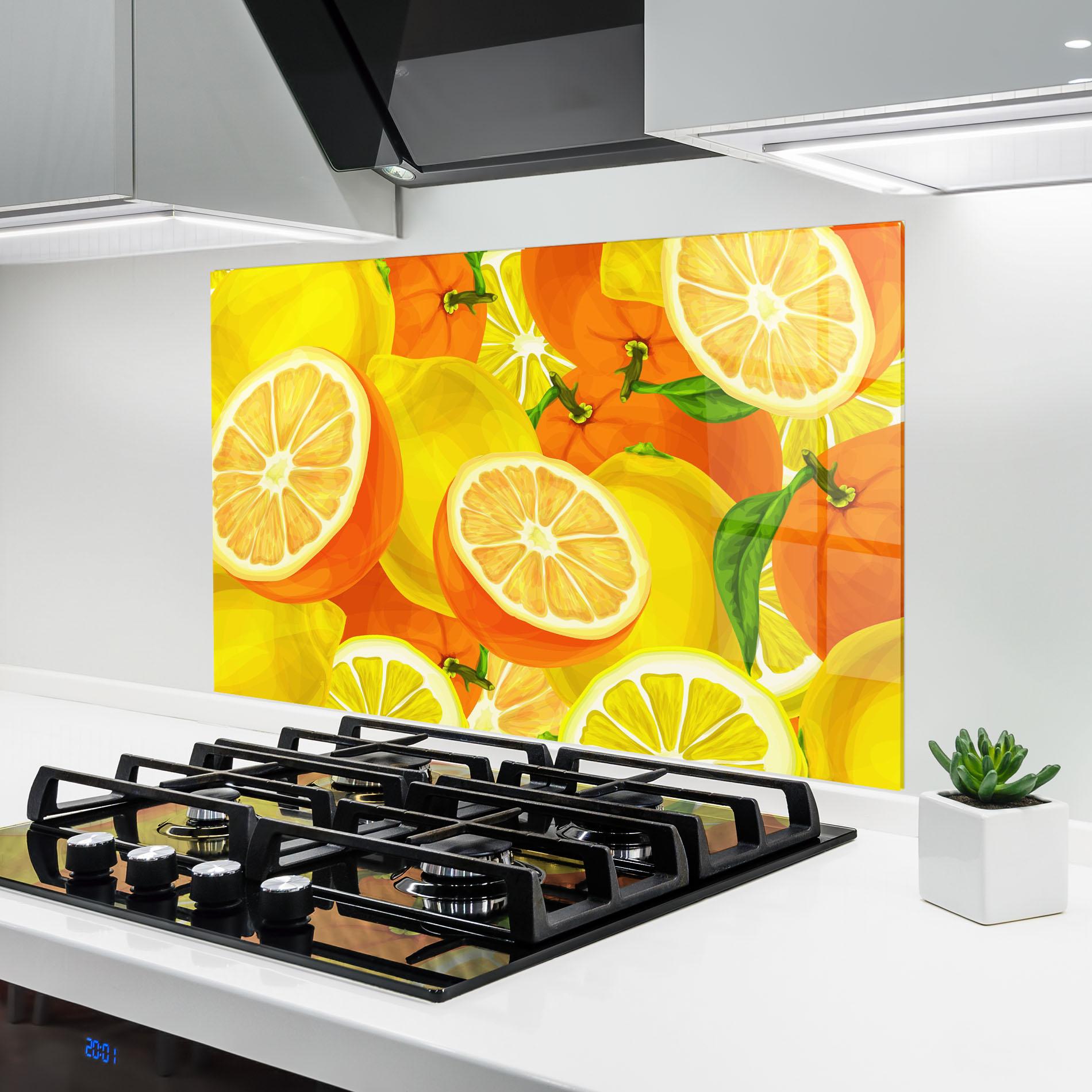 Panou Sticla Bucatarie Juicy Orange mockup 6