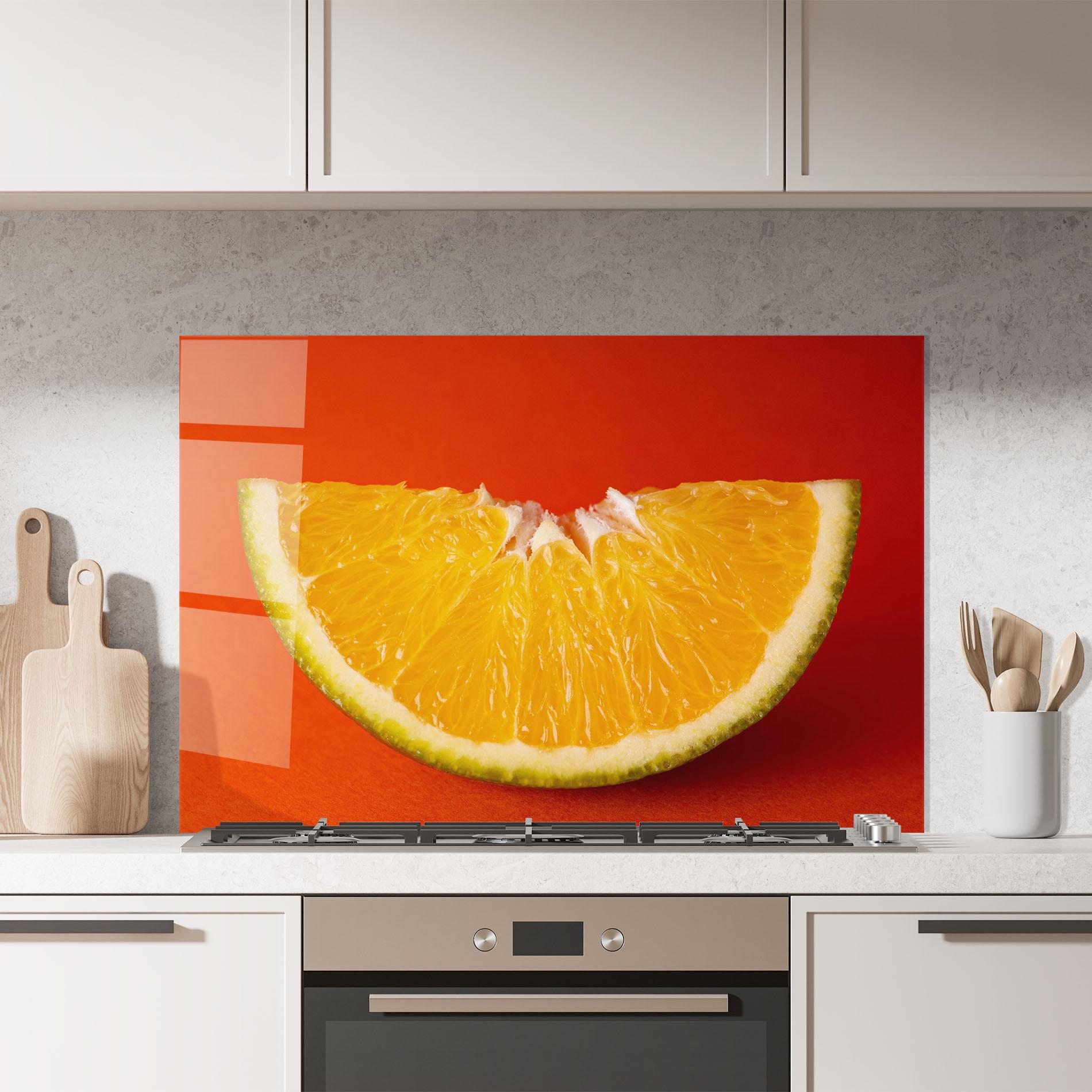 Panou Sticla Bucatarie Green Orange mockup 7