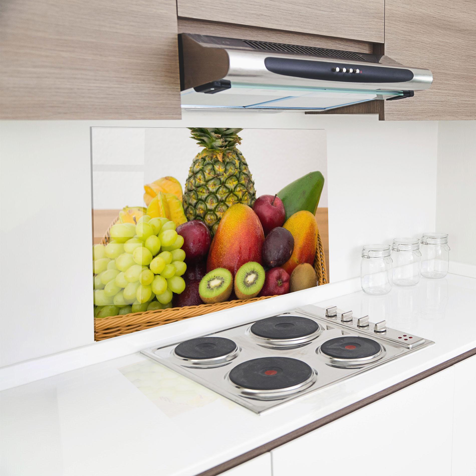 Panou Sticla Bucatarie Fruit Basket mockup 8