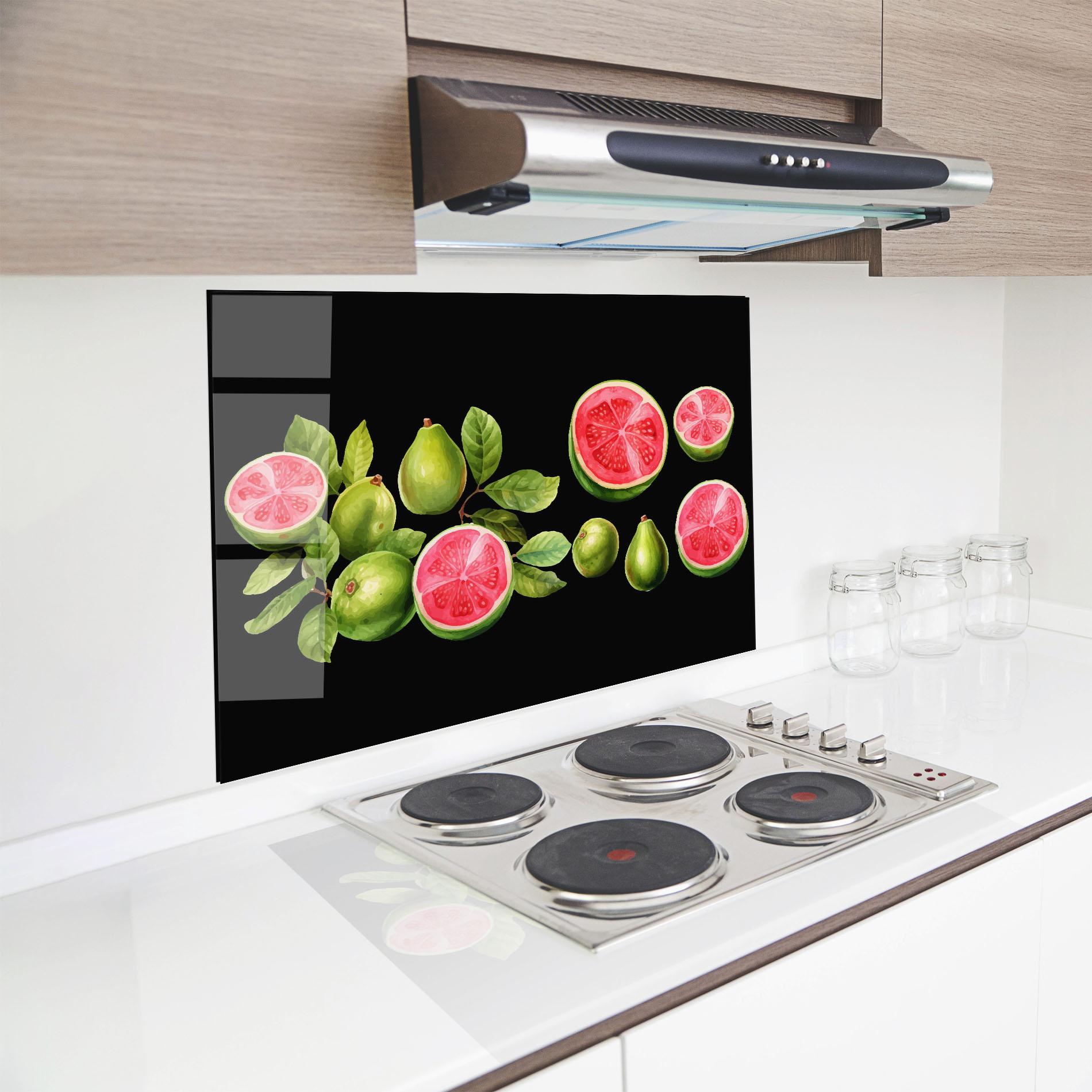 Panou Sticla Bucatarie Green Fruit mockup 8