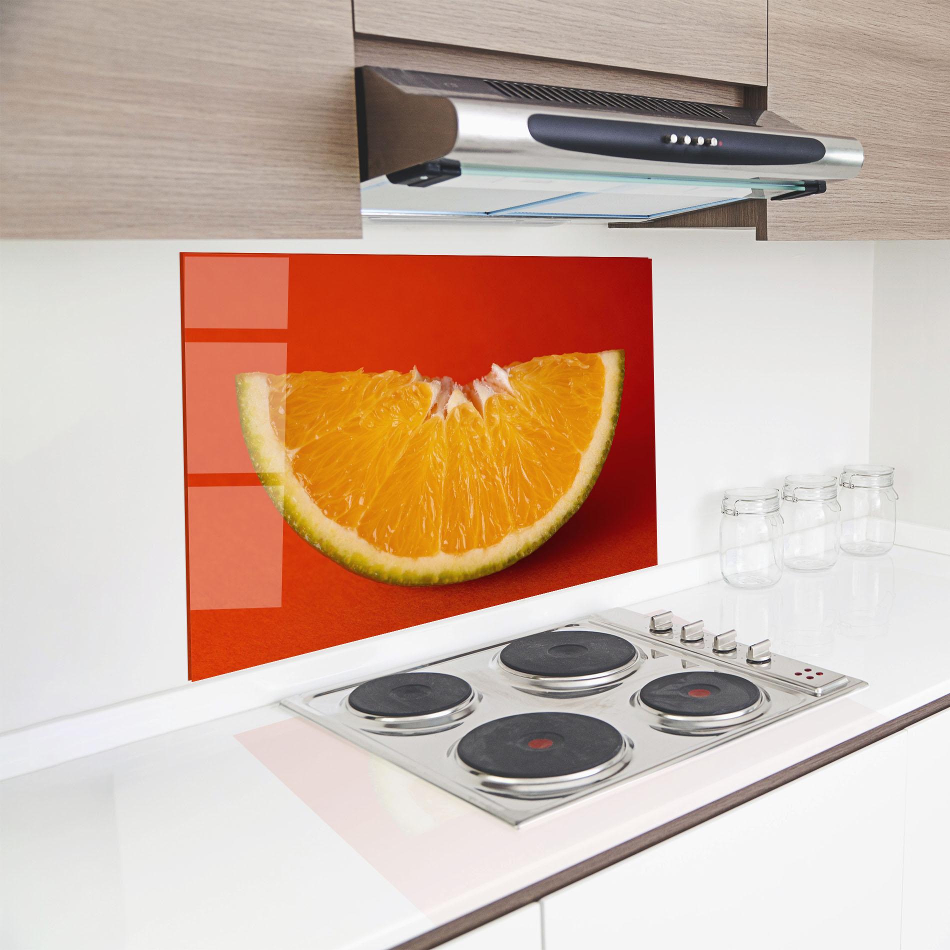 Panou Sticla Bucatarie Green Orange mockup 8