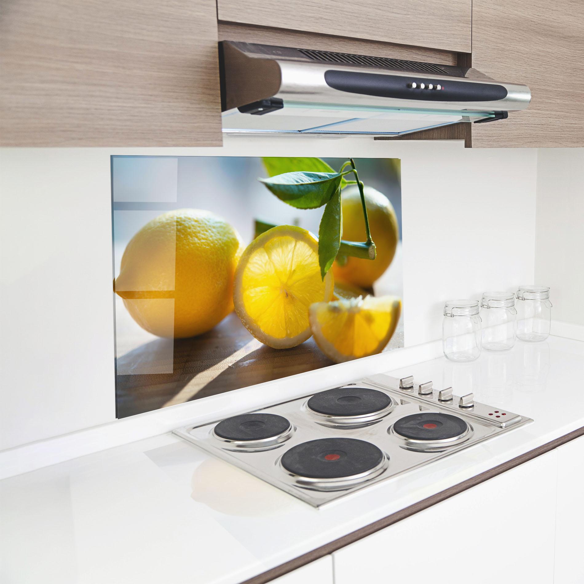 Panou Sticla Bucatarie Lemon In The Sun mockup 8