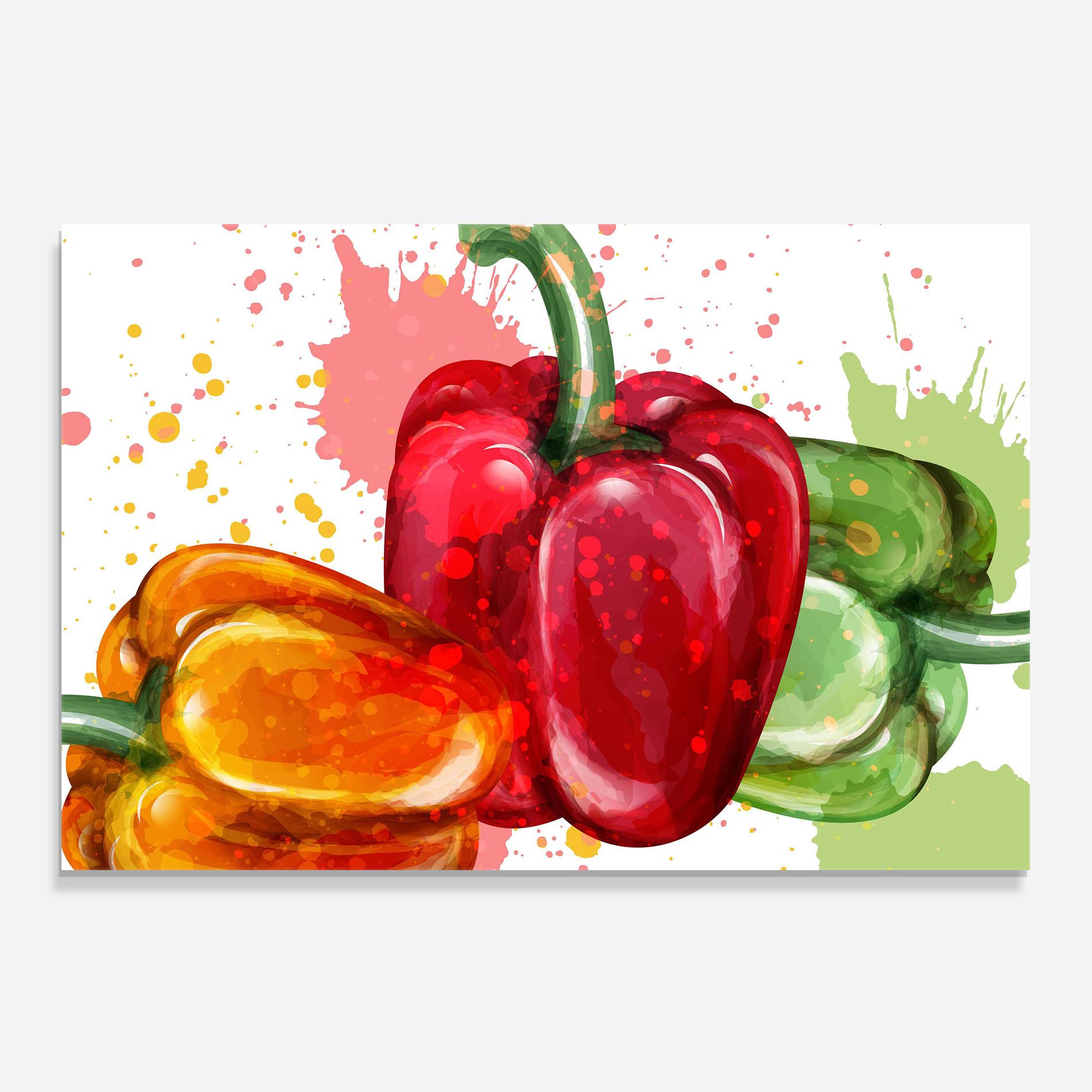 Panou Sticla Bucatarie Nice Color Bellpepper mockup 0