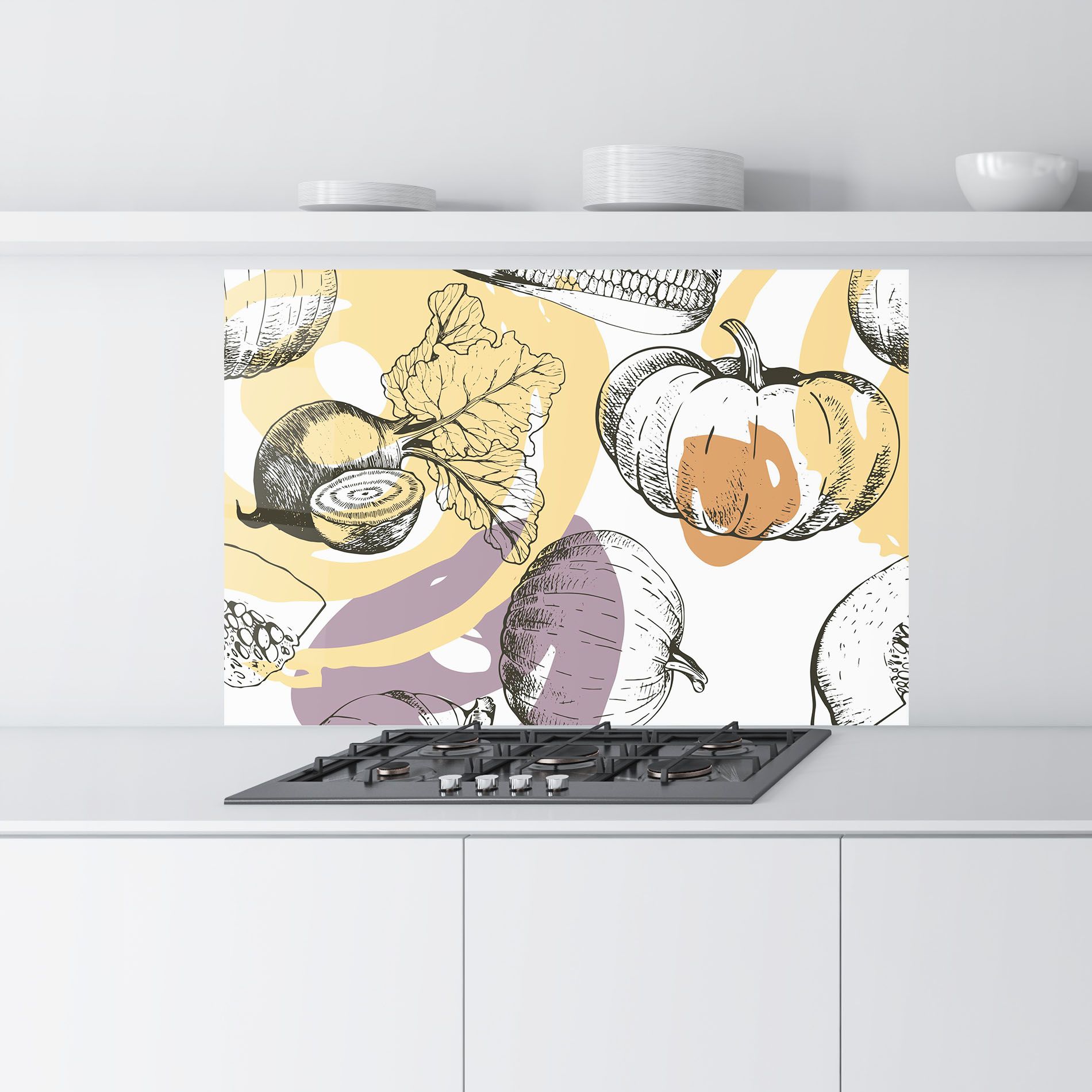 Cream Vegetables Art mockup 9