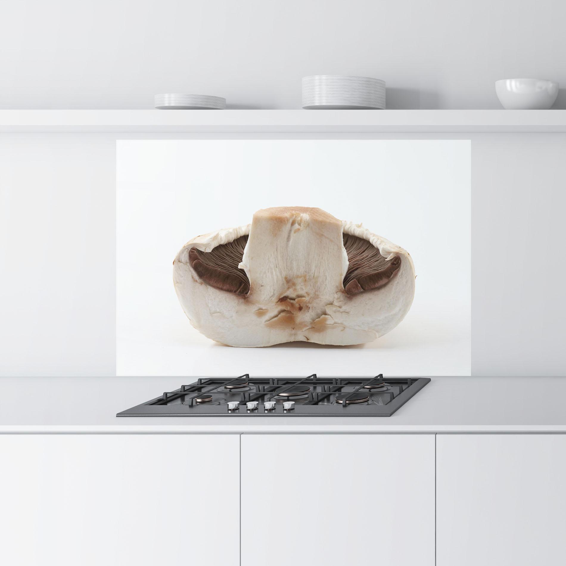 Panou Sticla Bucatarie Cut Mushroom mockup 9