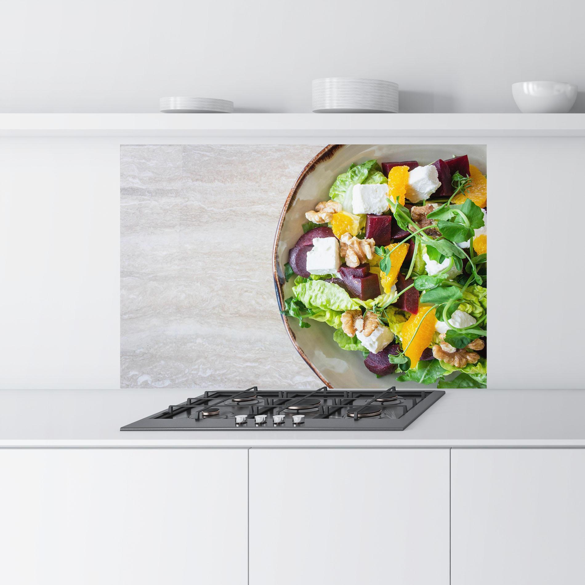 Panou Sticla Bucatarie Delicious Salad mockup 9