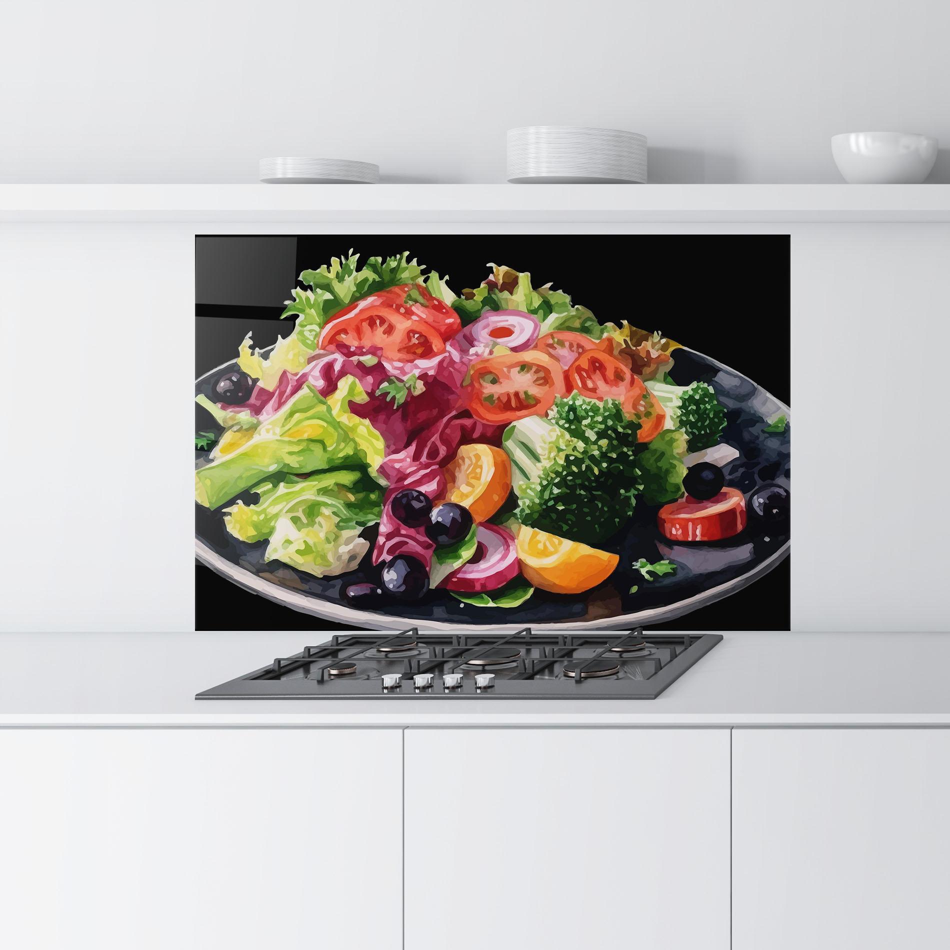 Panou Sticla Bucatarie Healthy Tomato Food mockup 9