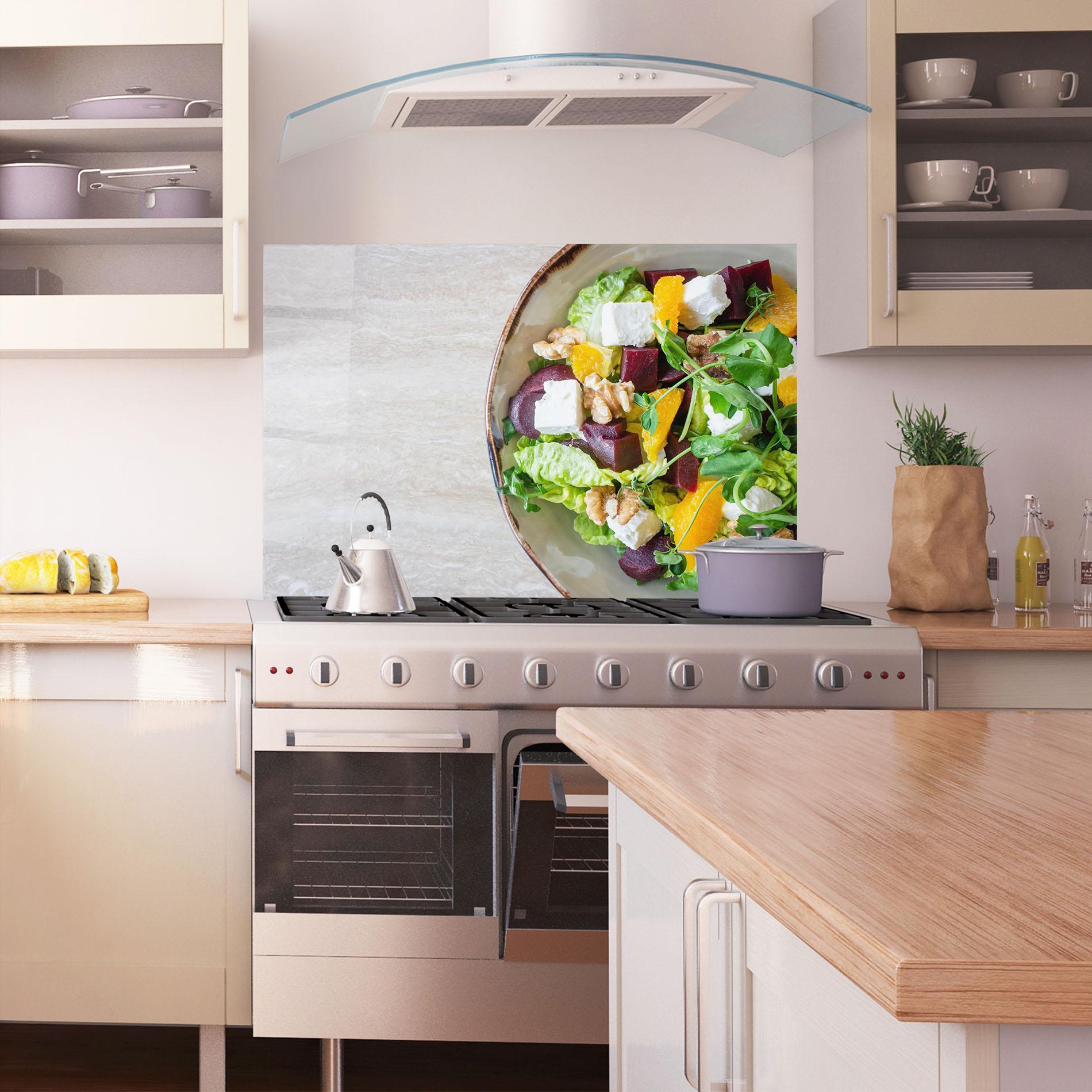 Panou Sticla Bucatarie Delicious Salad mockup 1