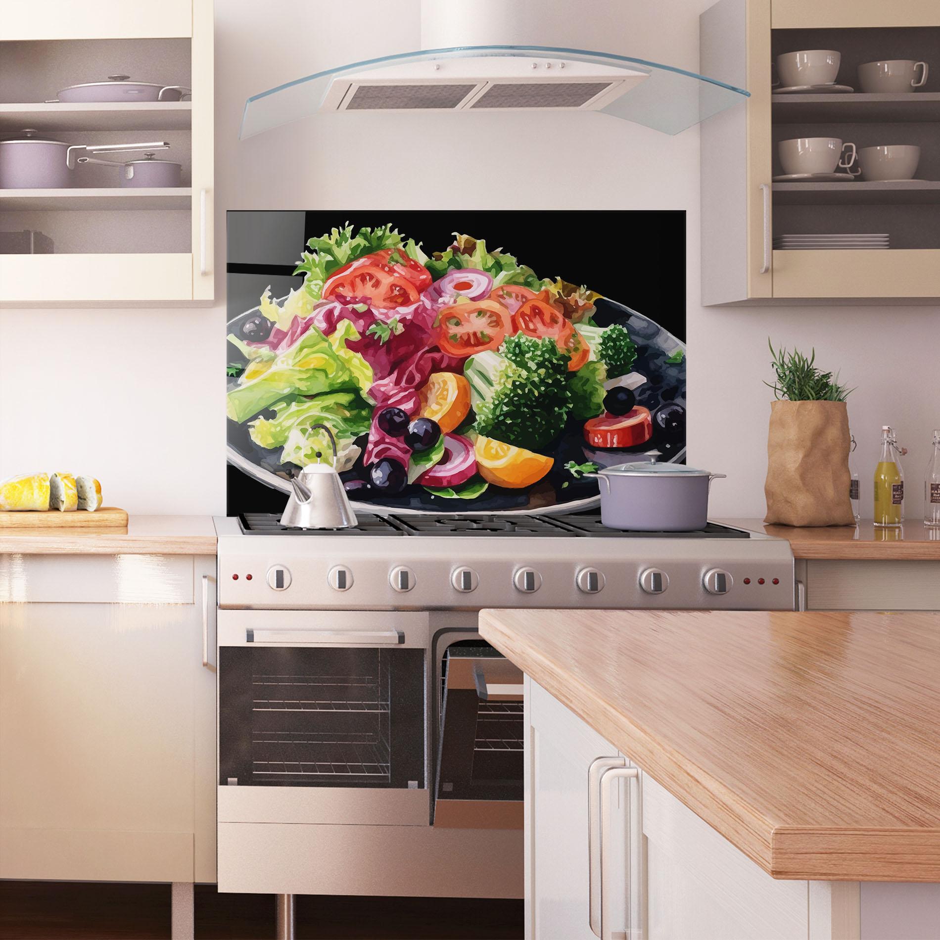 Panou Sticla Bucatarie Healthy Tomato Food mockup 1