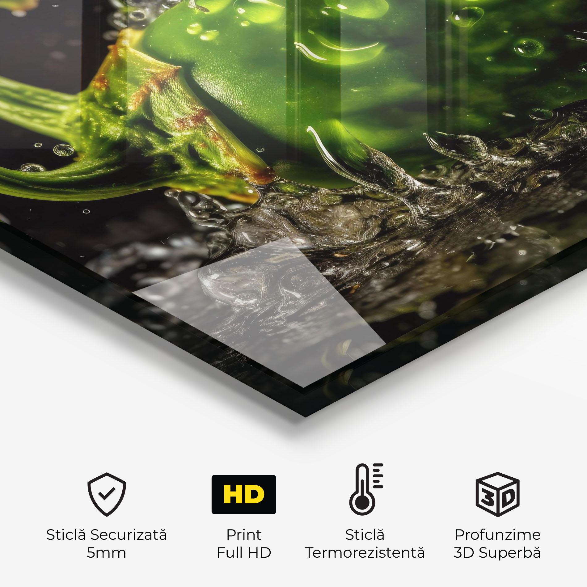 Panou Sticla Bucatarie Chili Splash mockup 2