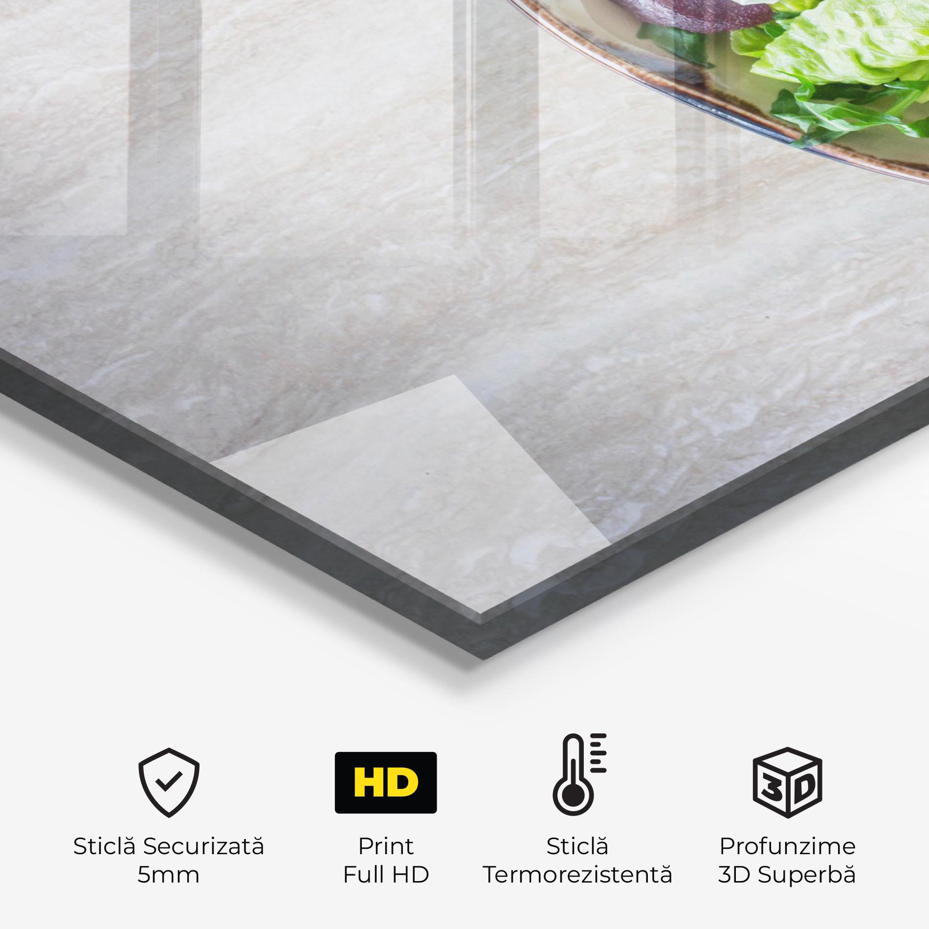 Panou Sticla Bucatarie Delicious Salad mockup 2