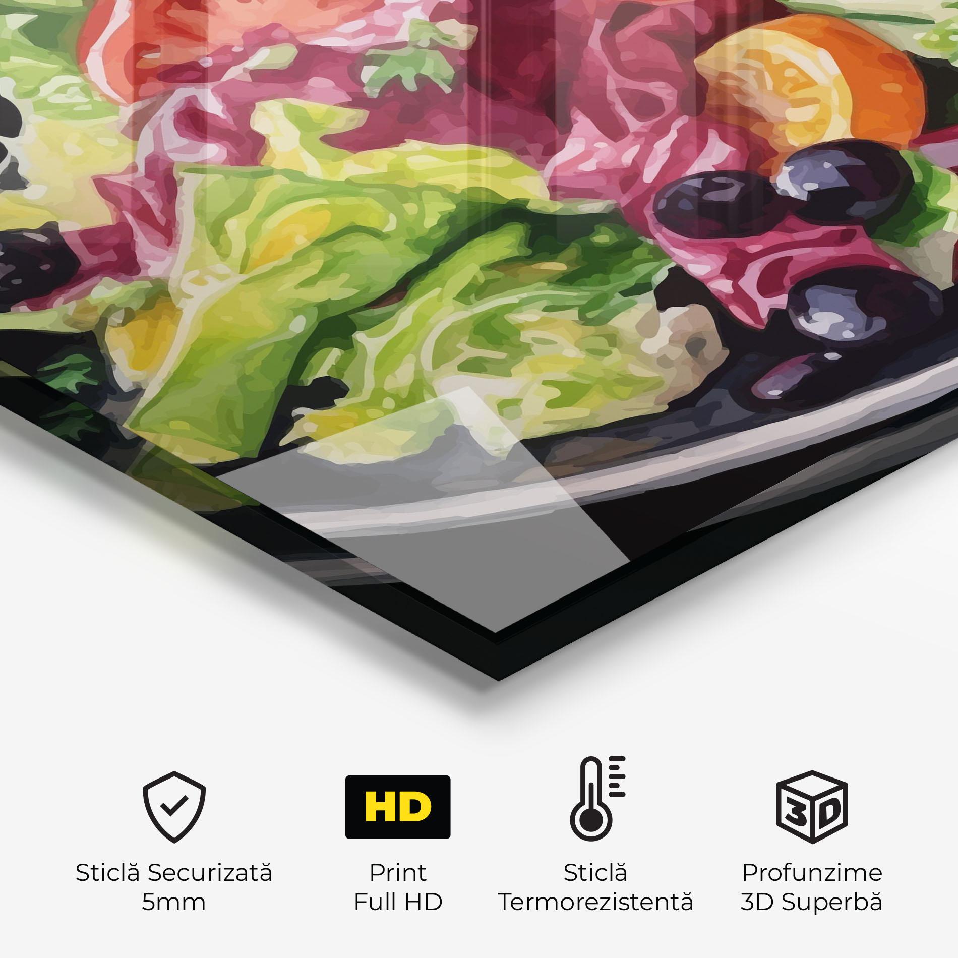 Panou Sticla Bucatarie Healthy Tomato Food mockup 2