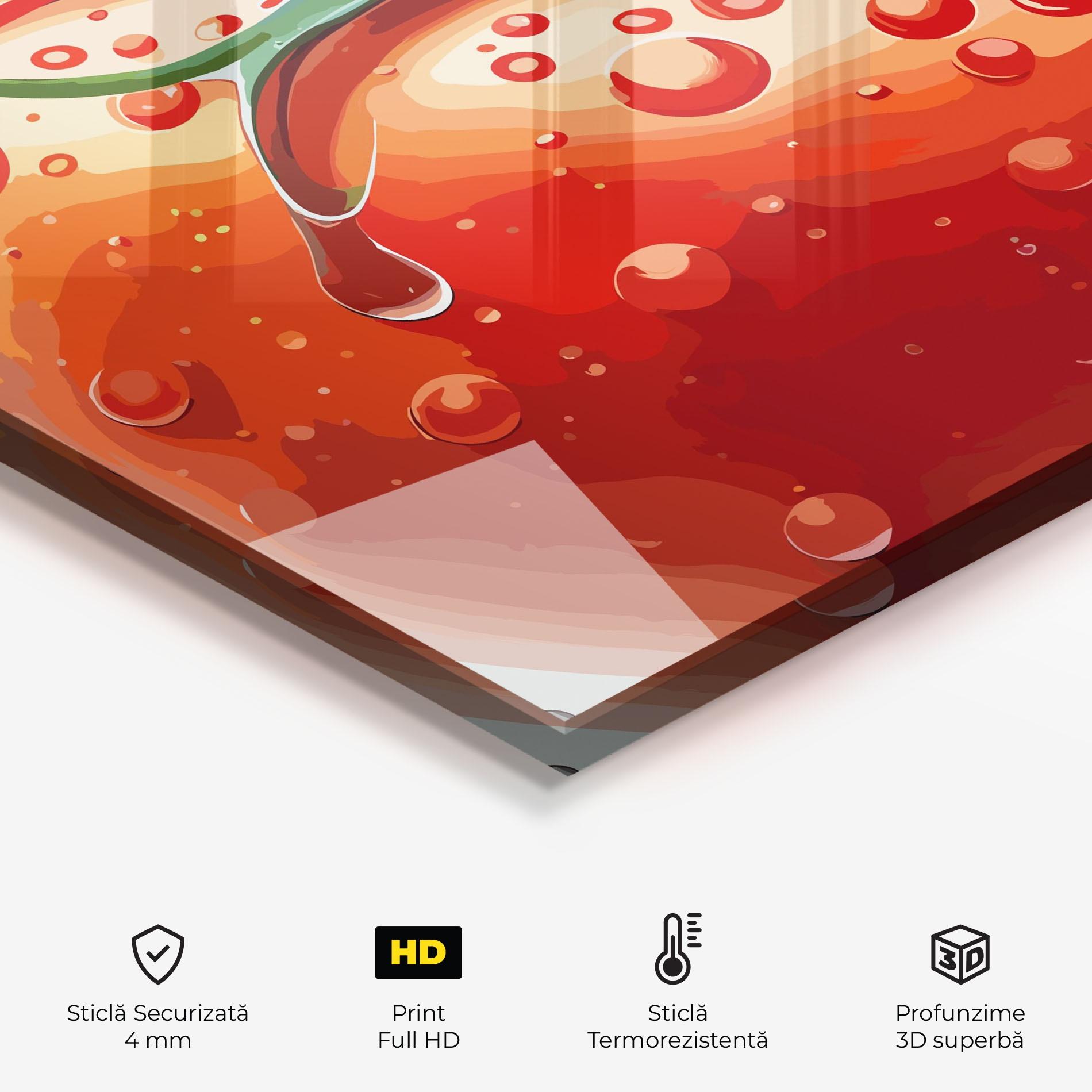 Panou Sticla Bucatarie Close Tomato mockup 2