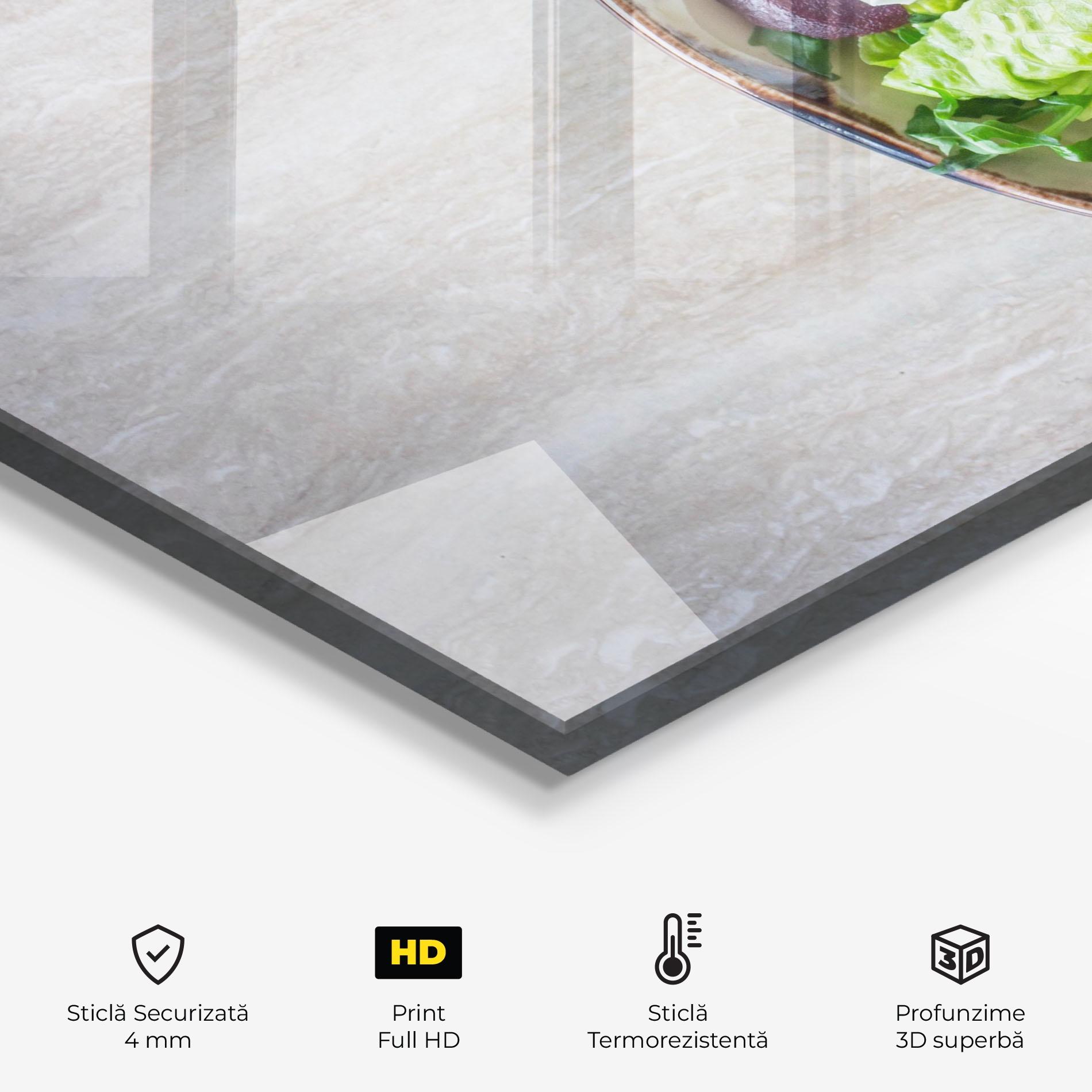 Panou Sticla Bucatarie Delicious Salad mockup 2