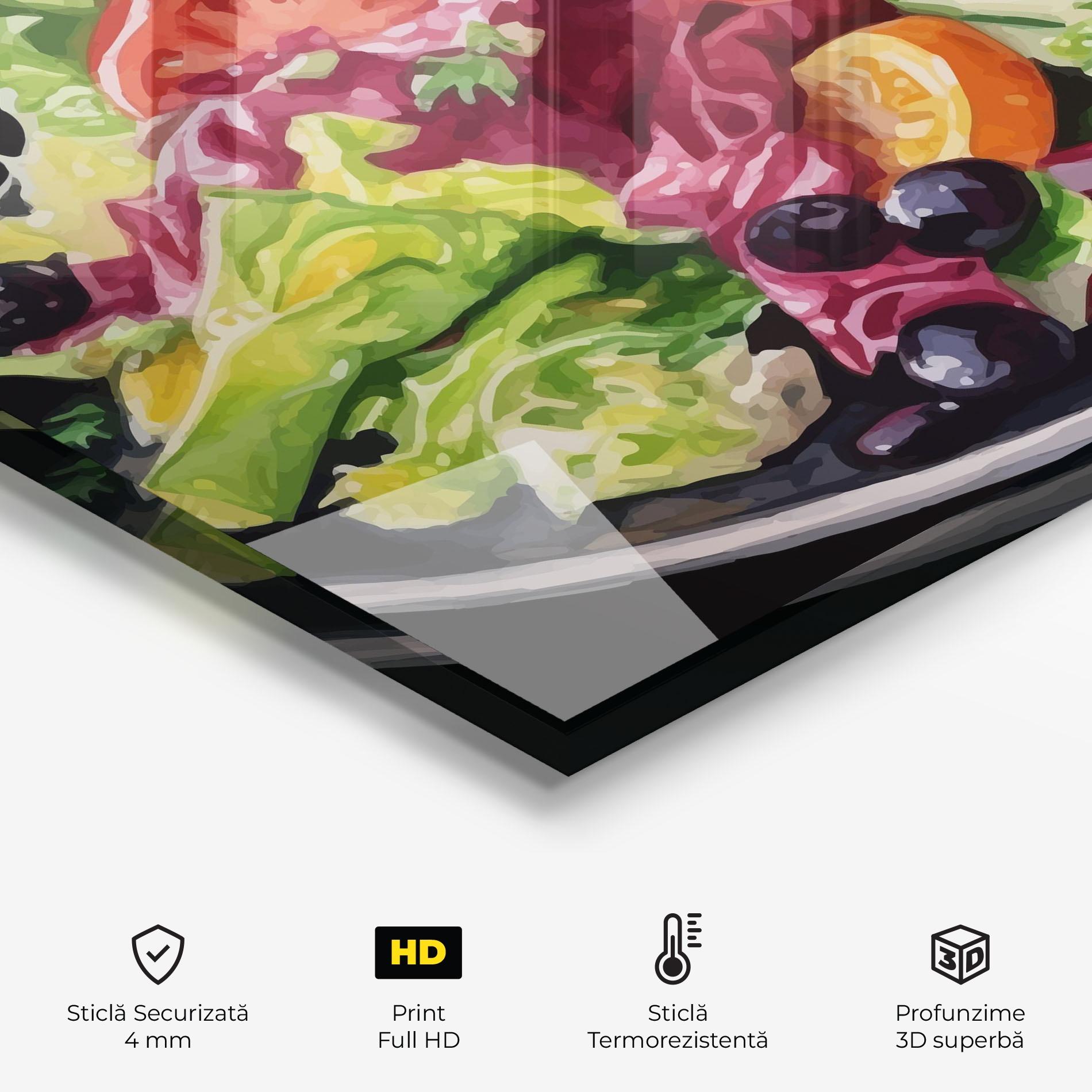 Panou Sticla Bucatarie Healthy Tomato Food mockup 2