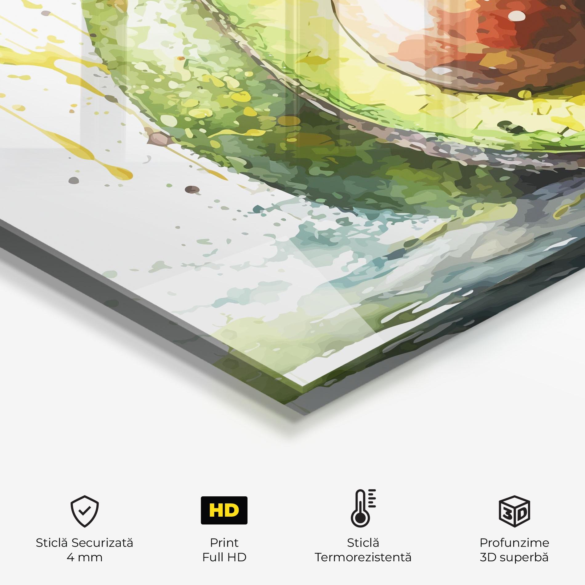 Panou Sticla Bucatarie Nice Avocado Art mockup 2