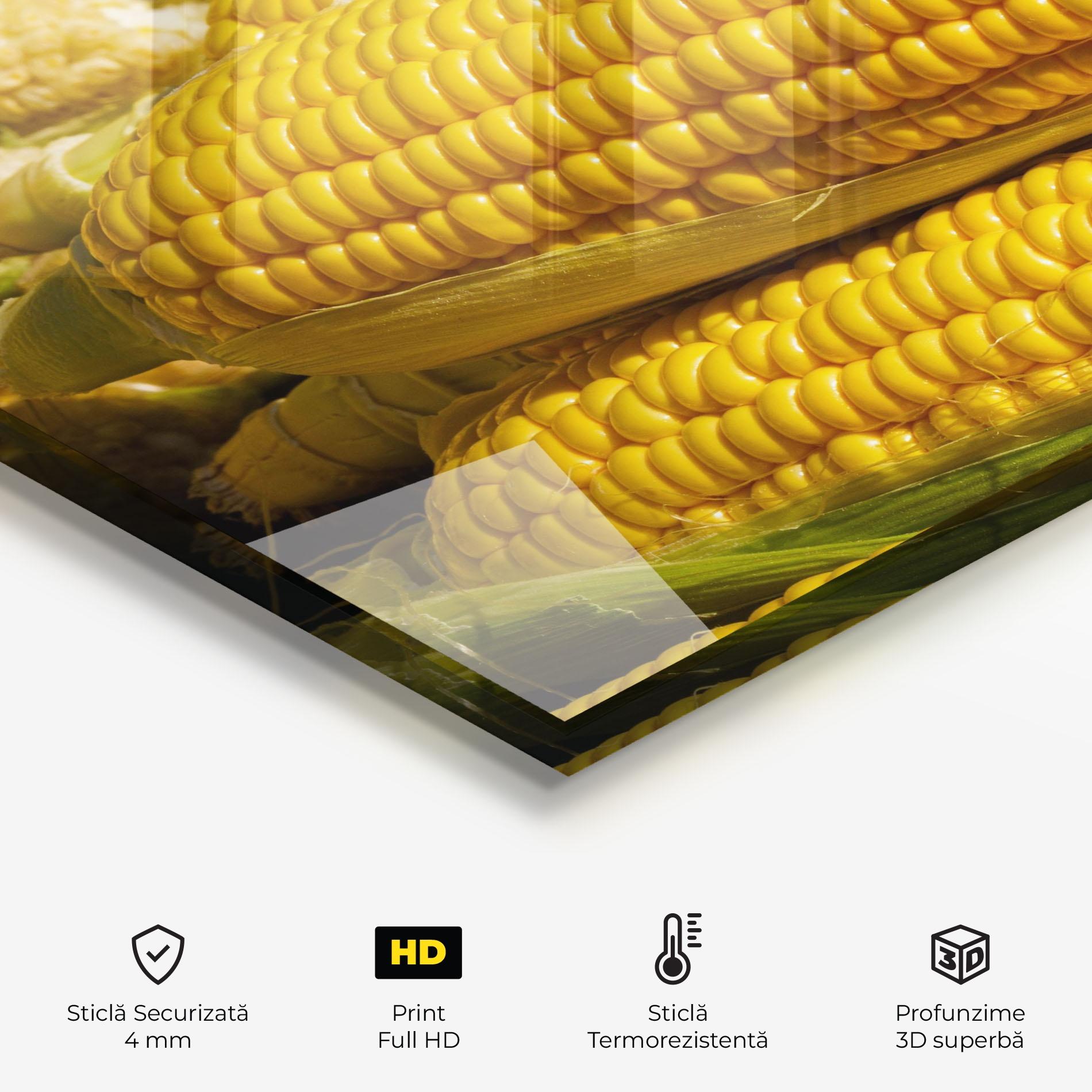 Panou Sticla Bucatarie Strong Yellow Corn mockup 2