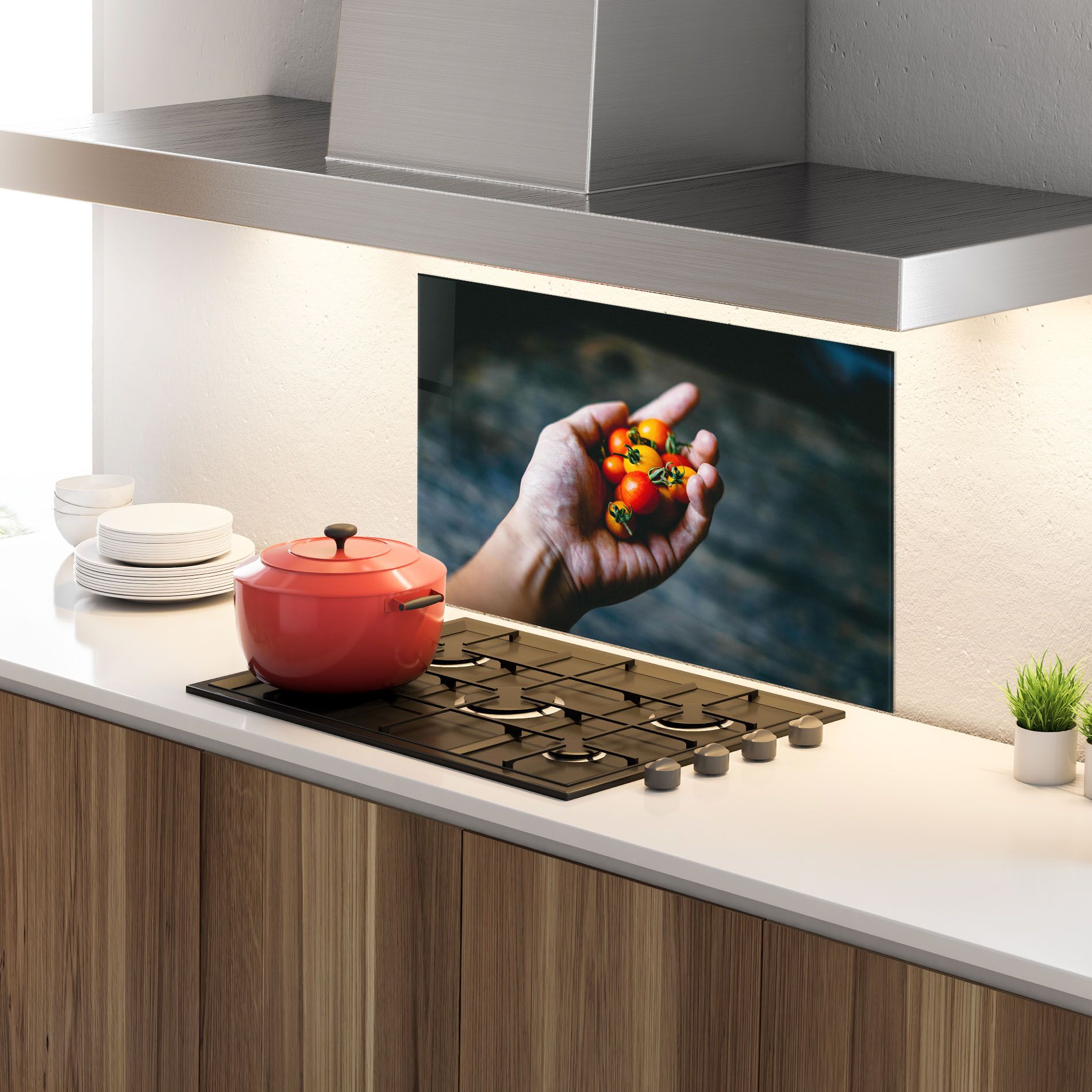 Holding Small Cherry mockup 4