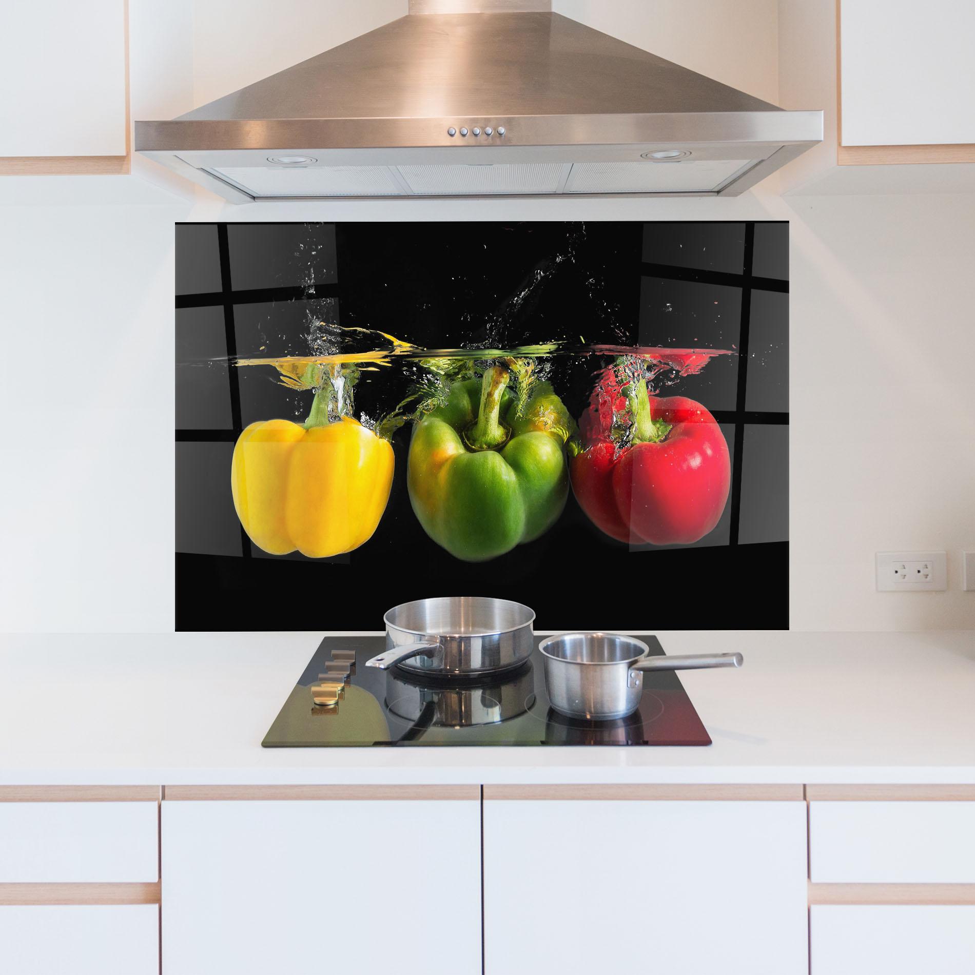 Panou Sticla Bucatarie Bellpepper Nice Splash mockup 5