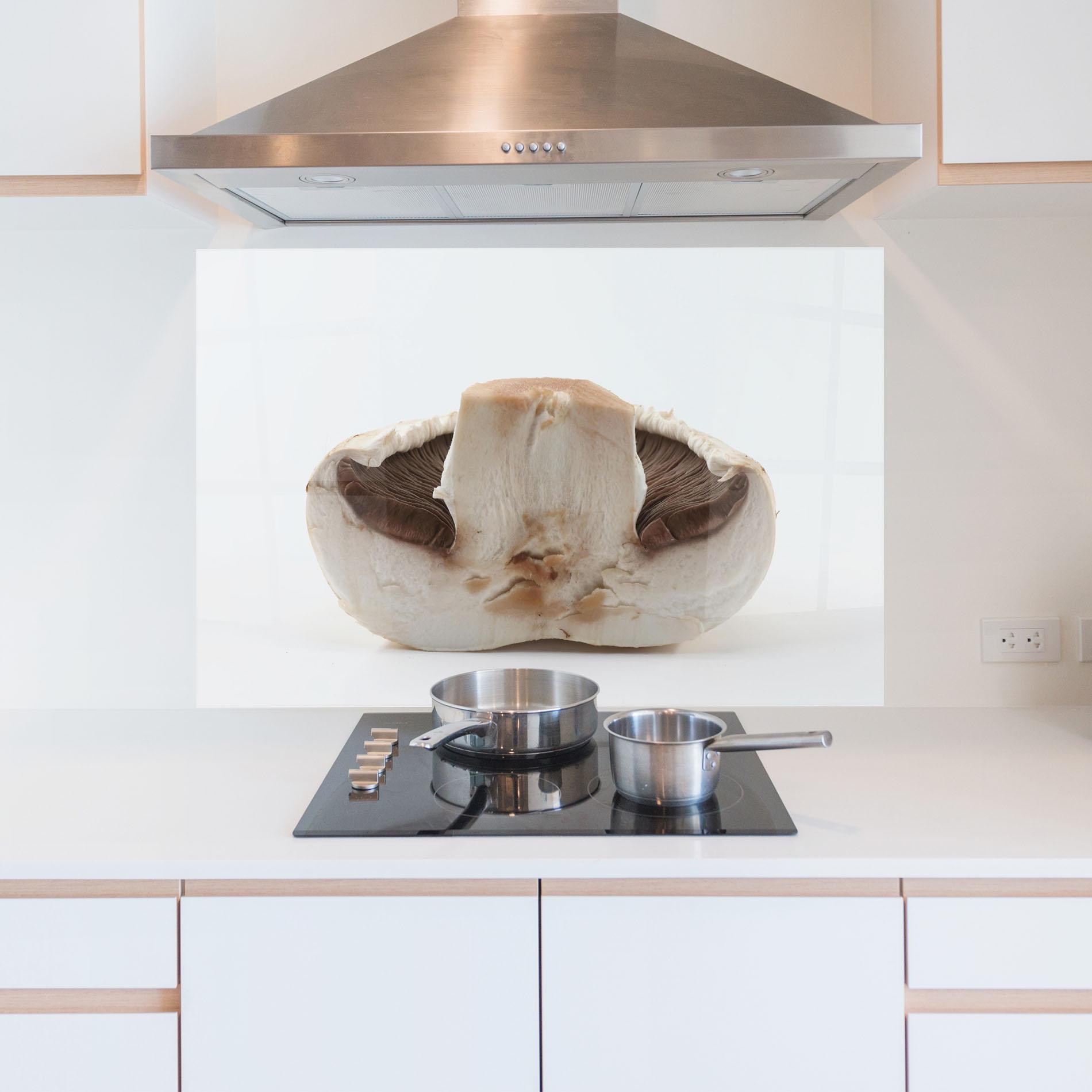Panou Sticla Bucatarie Cut Mushroom mockup 5
