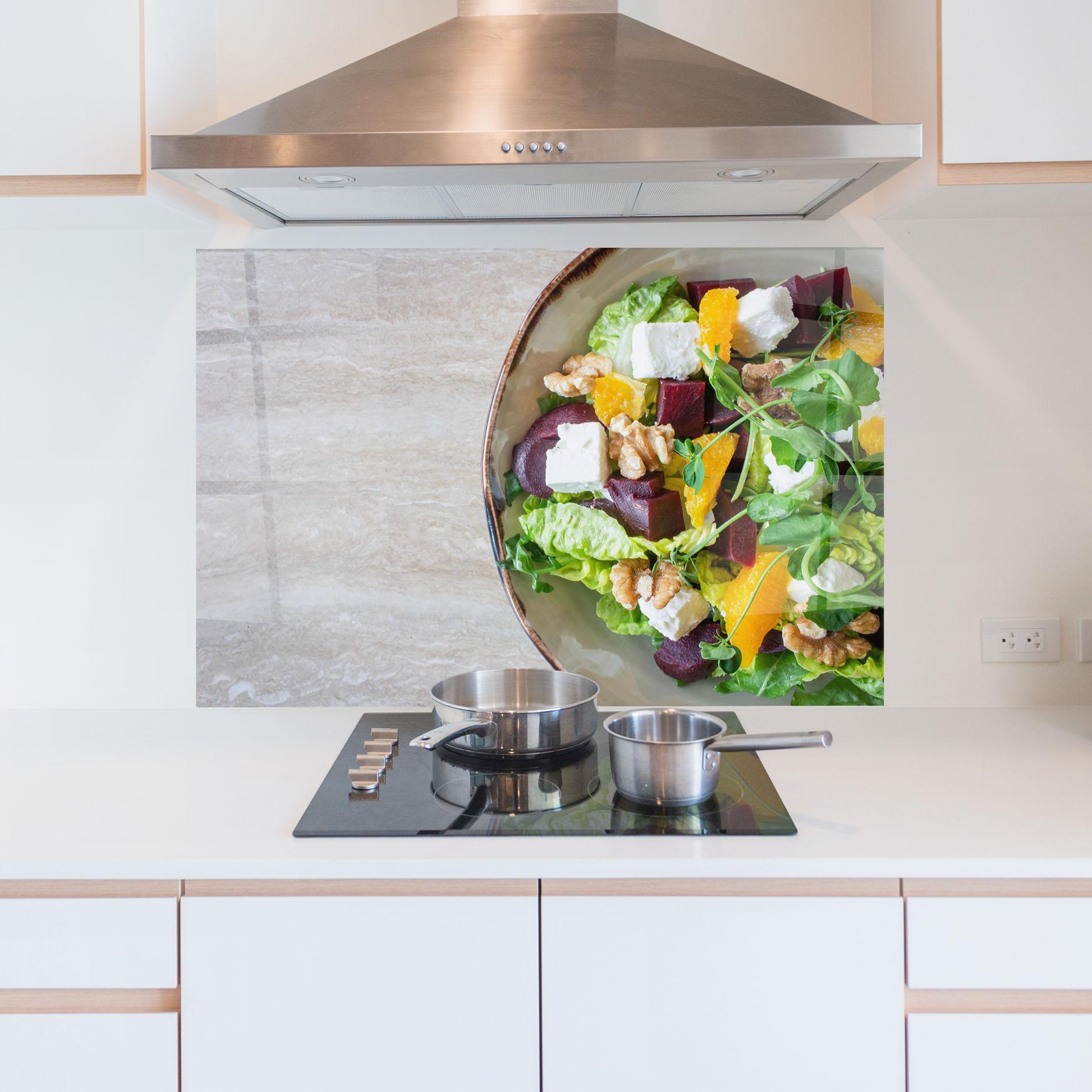 Panou Sticla Bucatarie Delicious Salad mockup 5