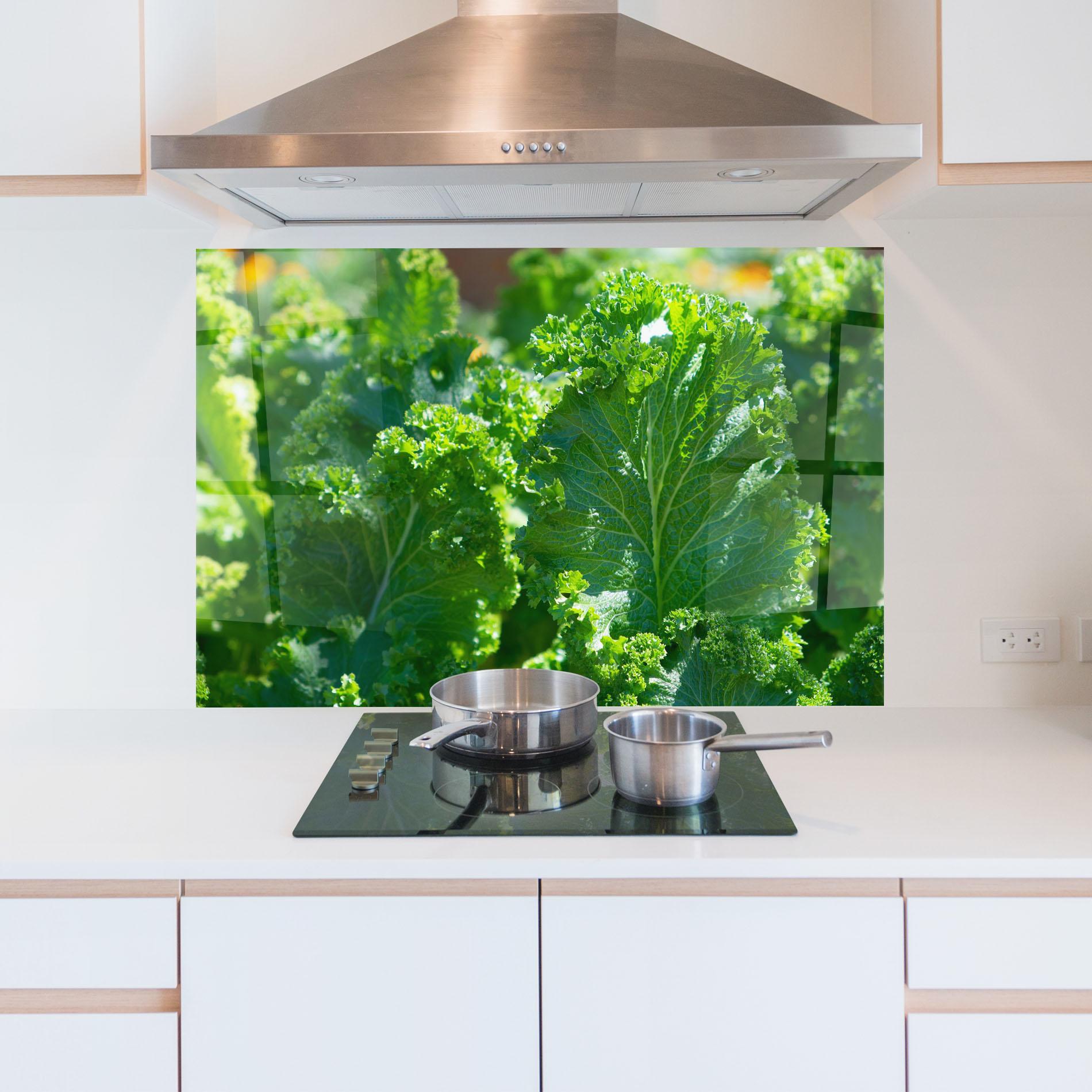 Panou Sticla Bucatarie Lettuce View mockup 5