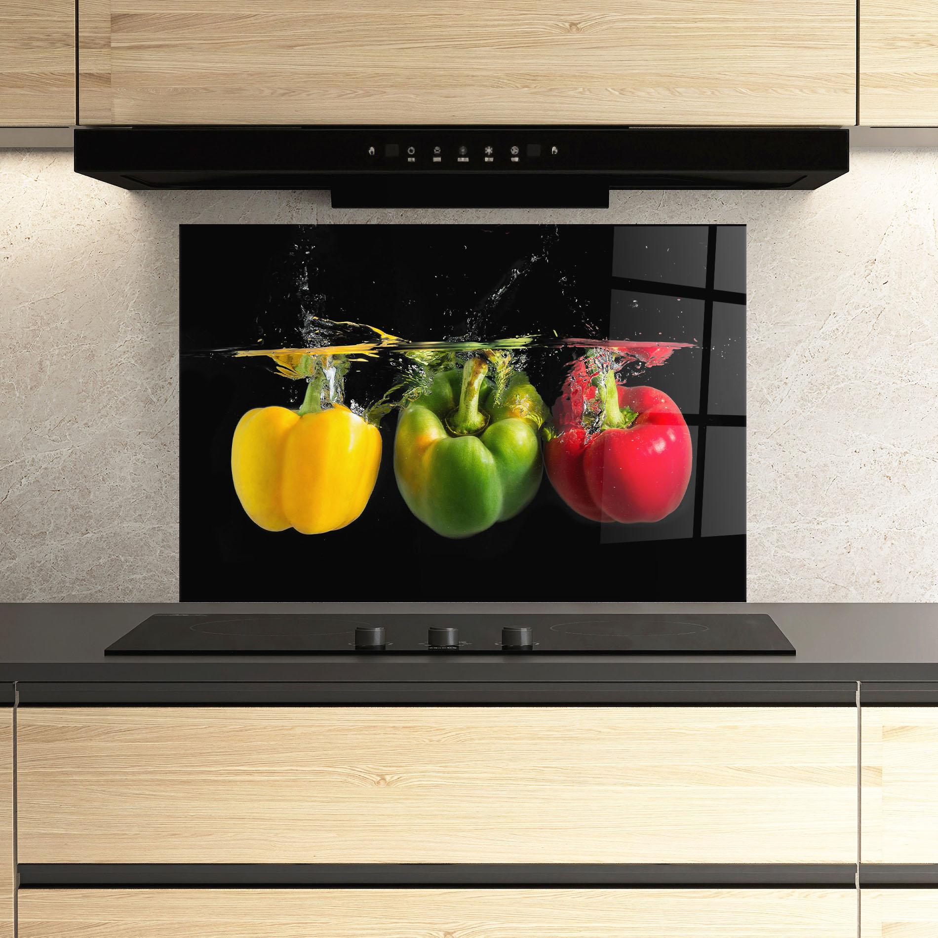 Panou Sticla Bucatarie Bellpepper Nice Splash mockup 3